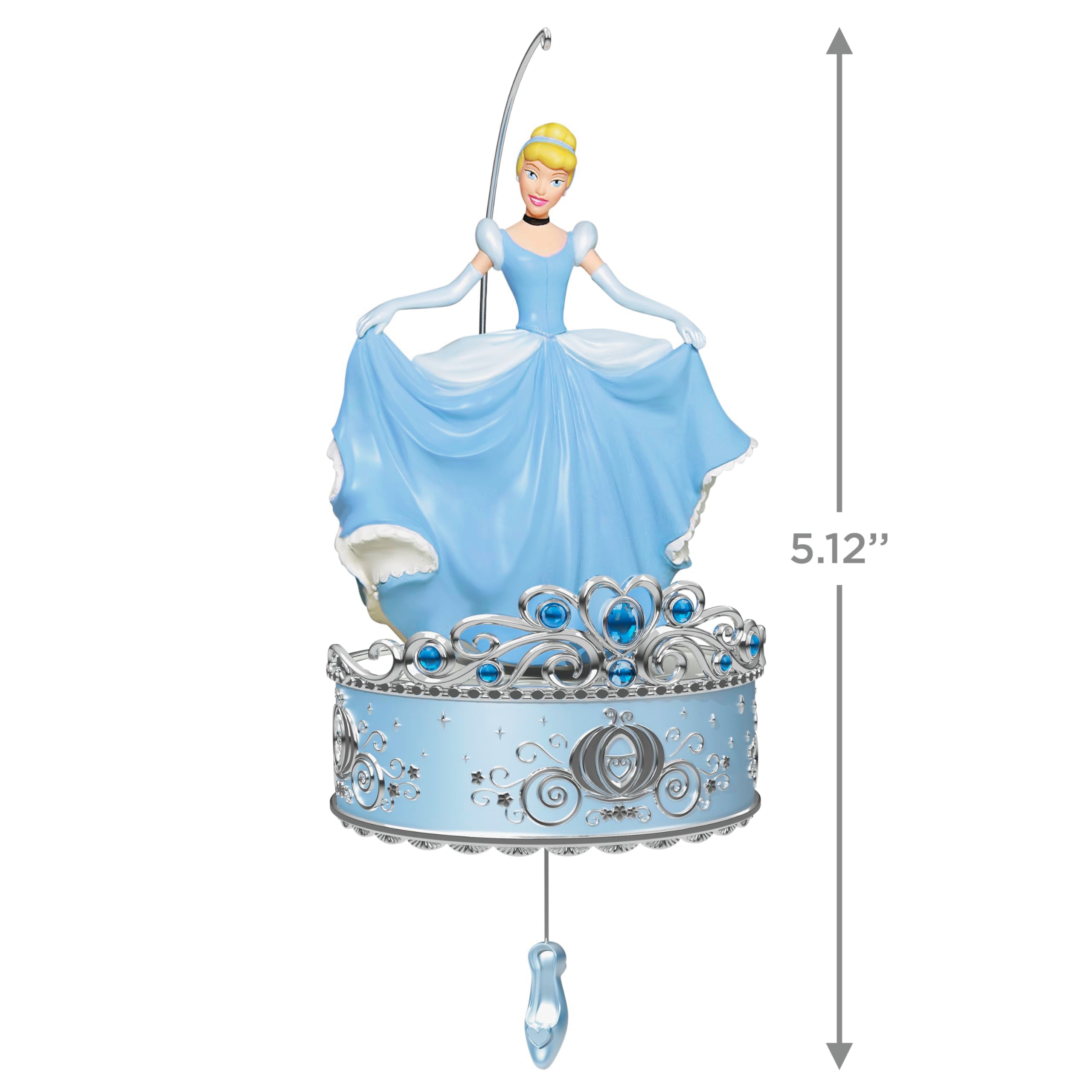 Hallmark Keepsake Disney Princess Christmas Ornament 2024, Cinderella Twirling at the Ball