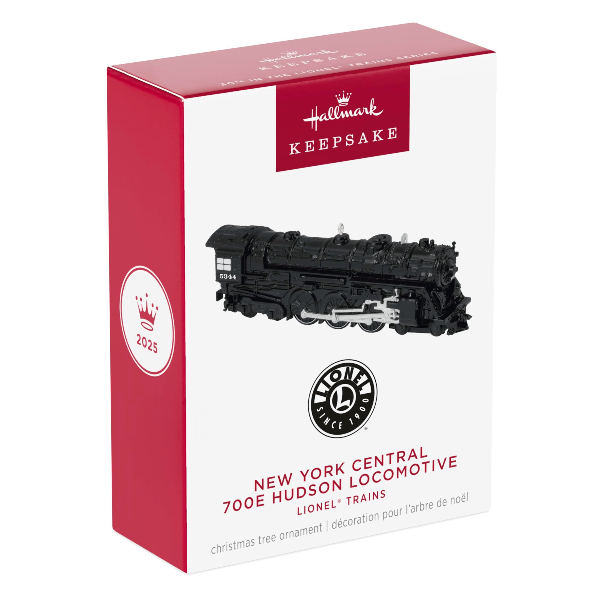 New York Central 700E Hudson Locomotive Lionel Trains 2025 Hallmark Keepsake Christmas Ornament