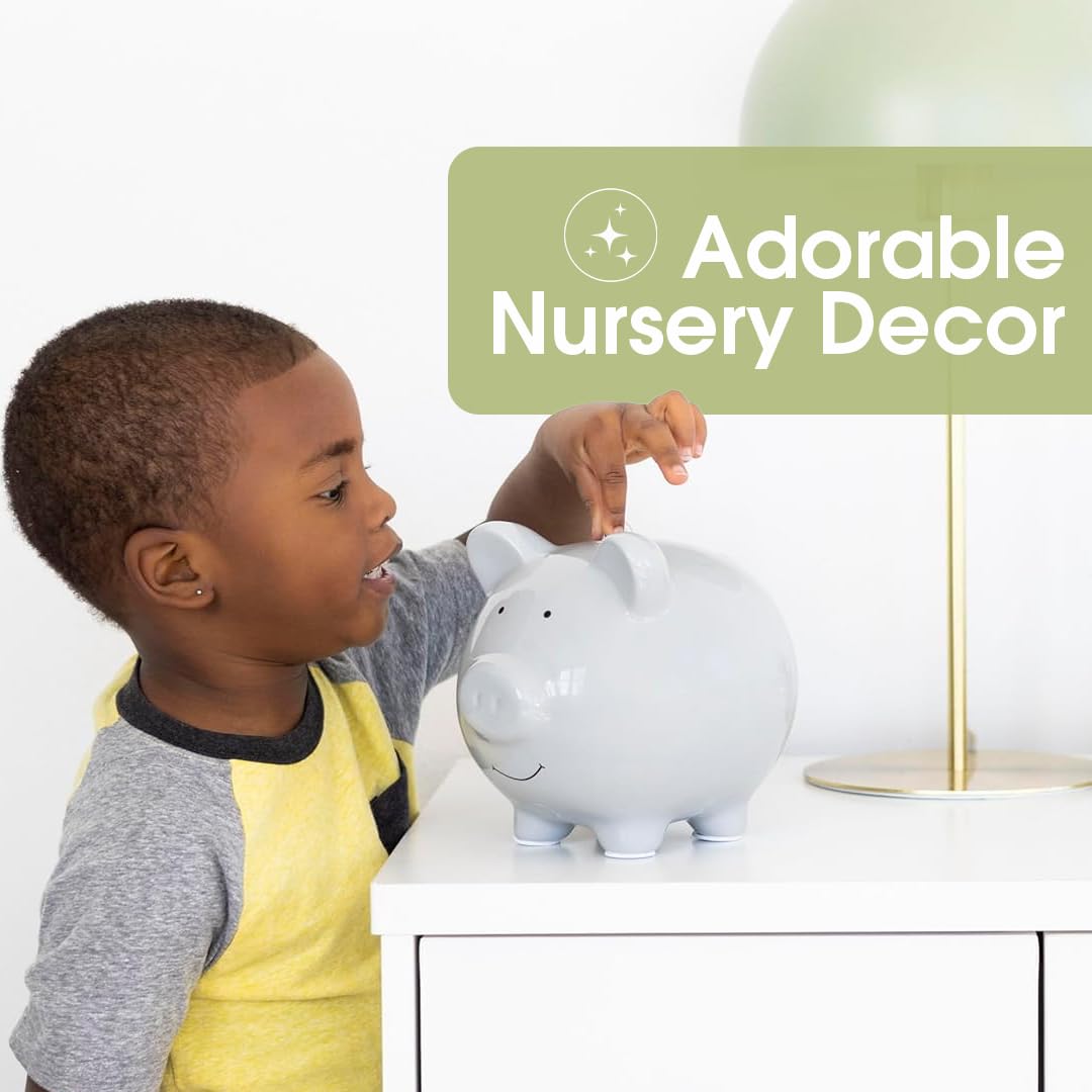 GRAY PIGGY BANK
