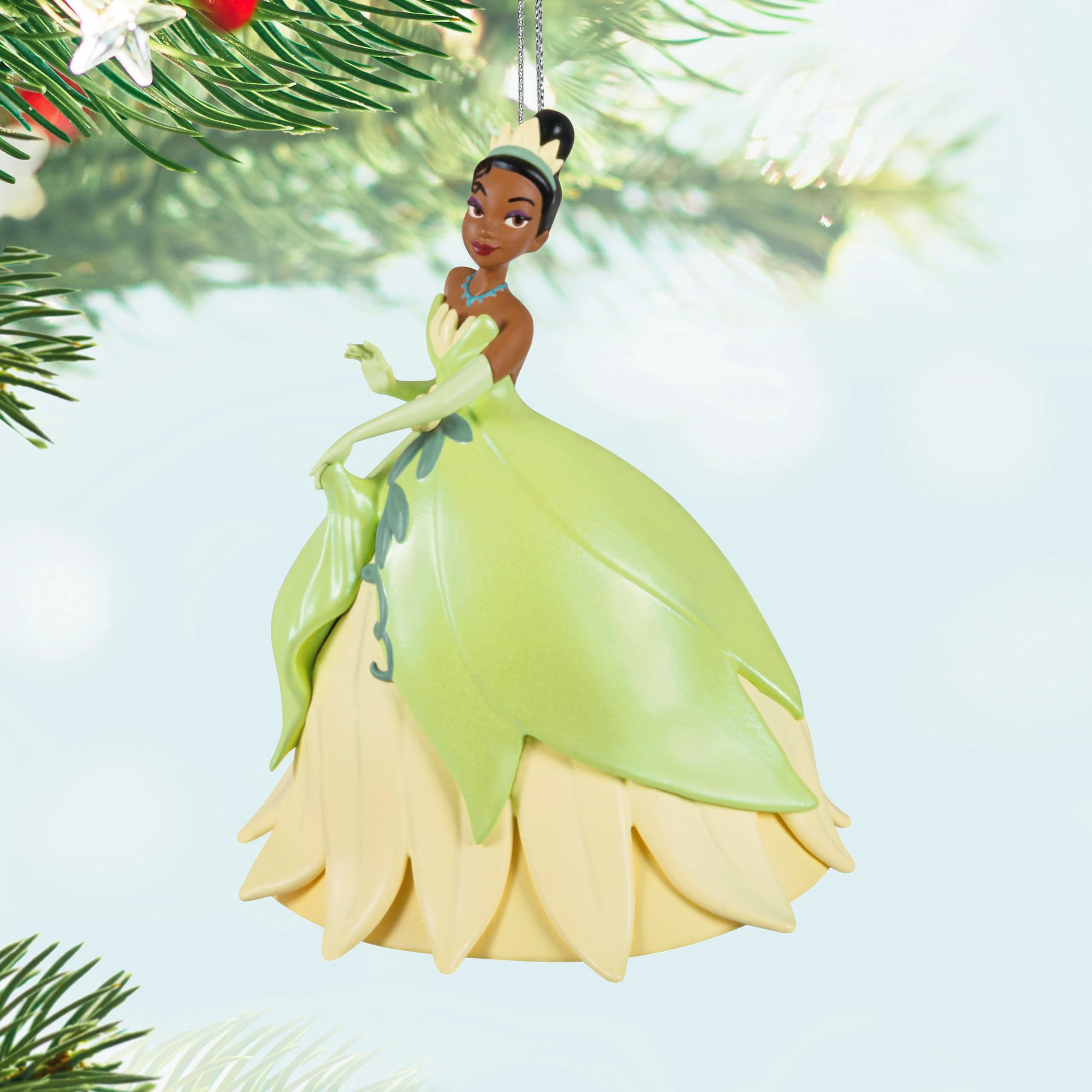 Hallmark Keepsake Disney Princess and the Frog Christmas Ornament 2024, 15th Anniversary Tiana