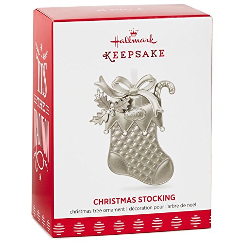 Hallmark 1795QGO1802 Stocking Metal Dated Keepsake Christmas Ornaments