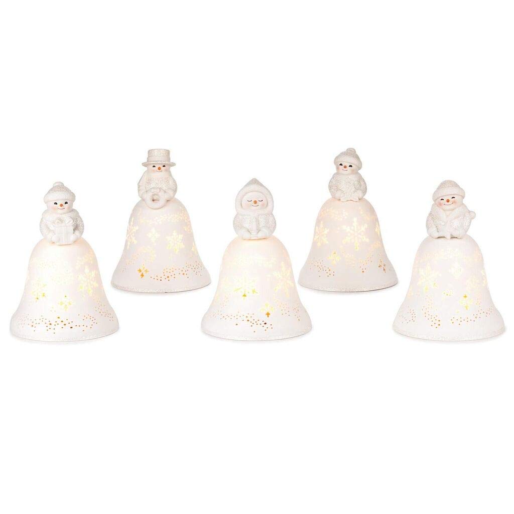 Snowmen Bell Choir Musical Decorations with Light