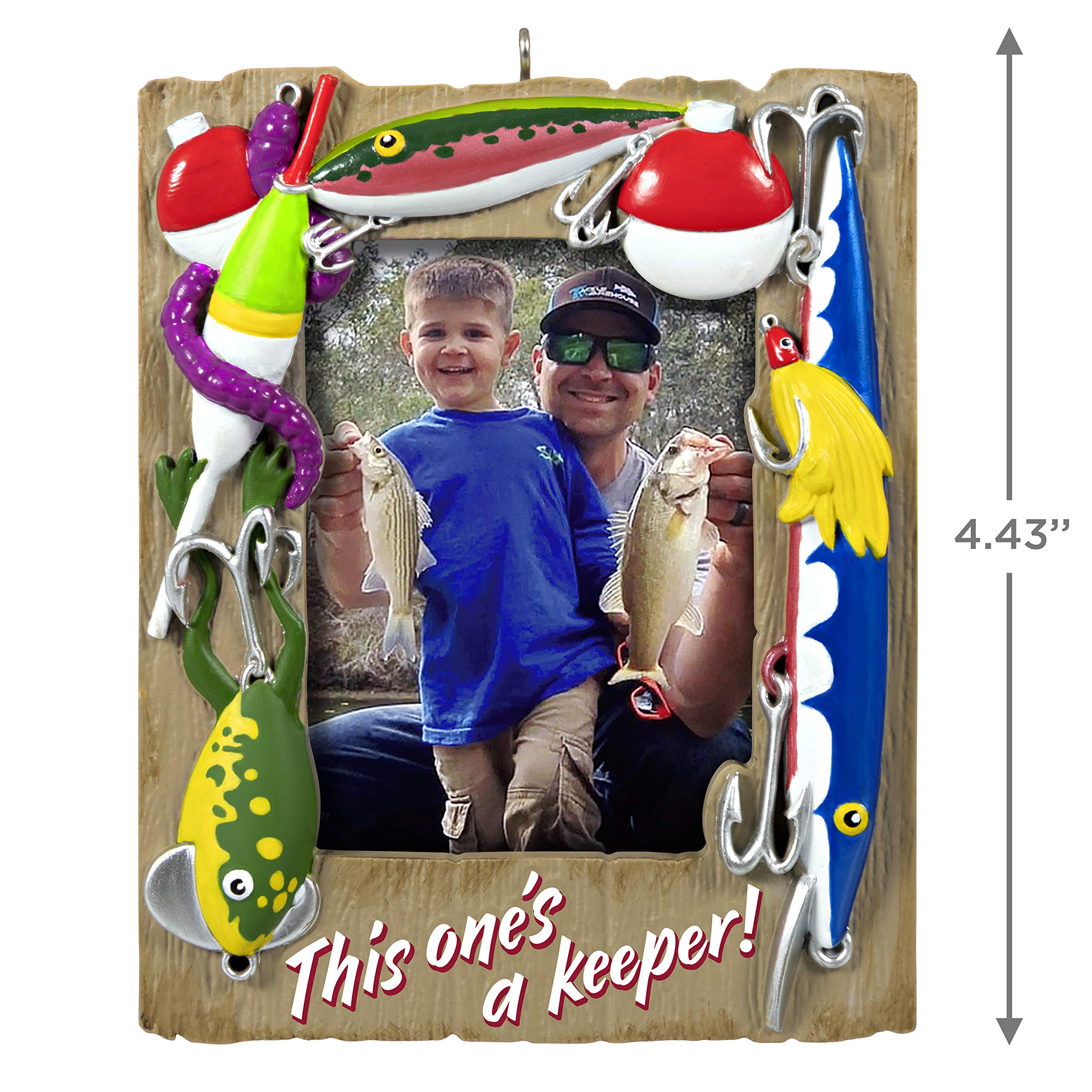 Hallmark Keepsake Christmas Ornament 2020, A Reel Keeper Fishing Photo Frame (1599QGO1951)