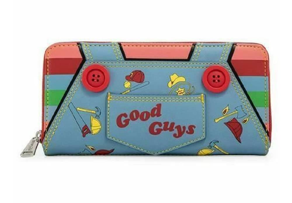 Loungefly Childs Play Chucky Good Guys Doll Cosplay Zip Around Wallet Licensed