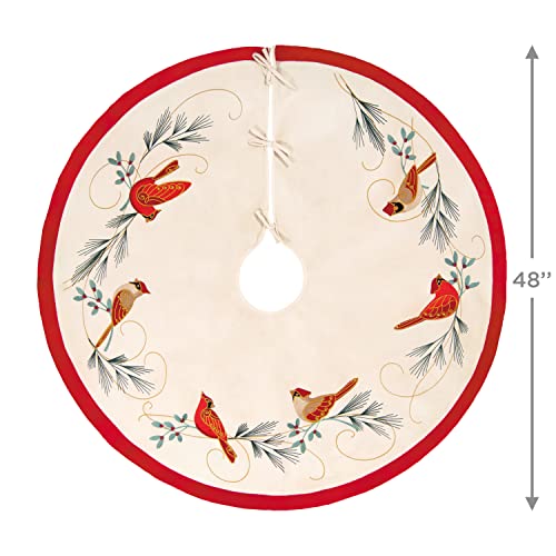 Hallmark Keepsake 2022, Cardinal Couple Christmas Tree Skirt