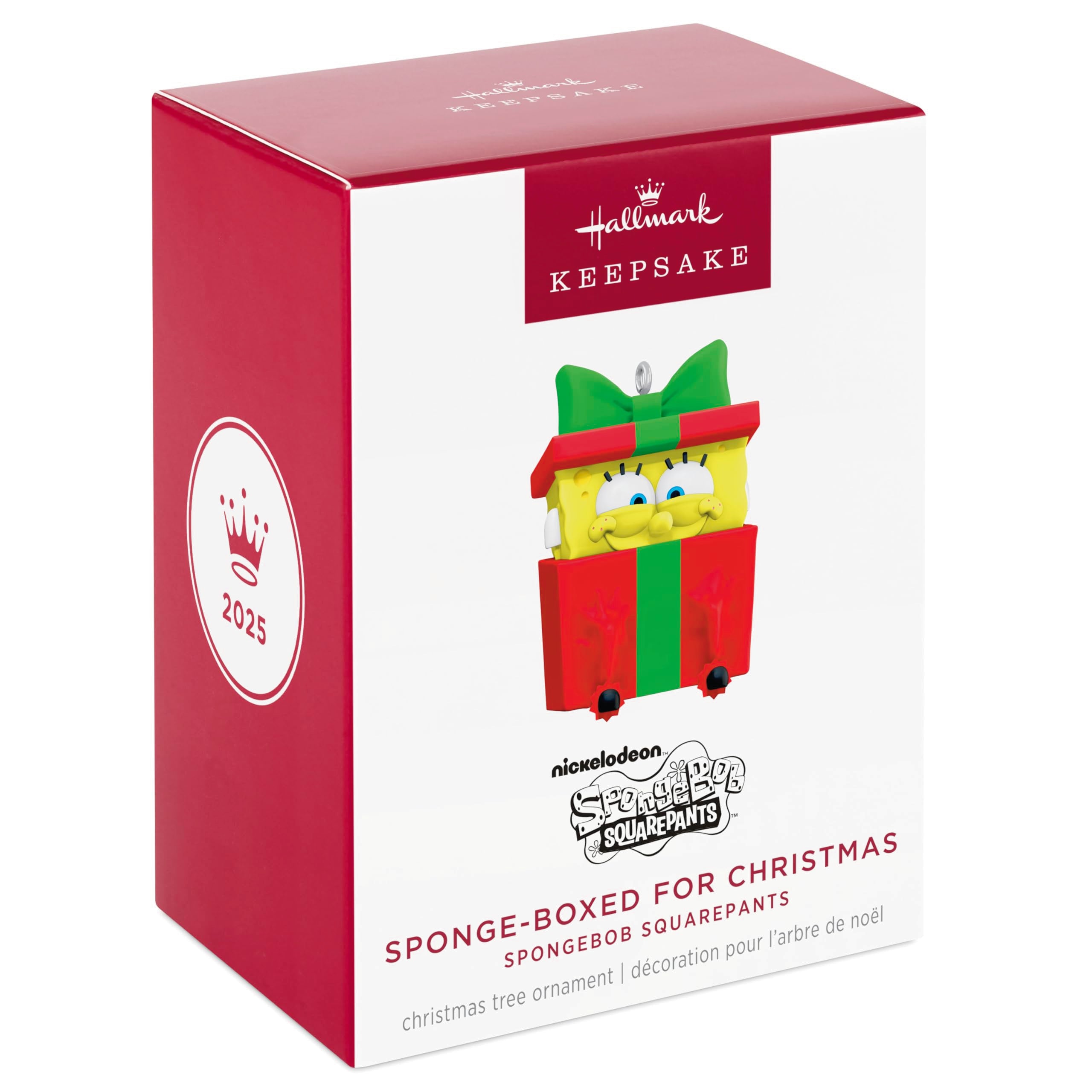 Sponge-boxed for Christmas, Spongebob Squarepants, 2025 Hallmark Keepsake Christmas Ornament