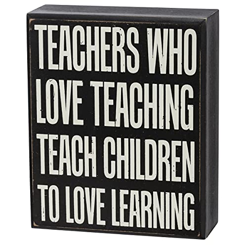 Primitives by Kathy Wake Up Teach Kids Be Awesome; Teachers Who Love Teaching Teach Children to Love Learning Home D√©cor Gift Set
