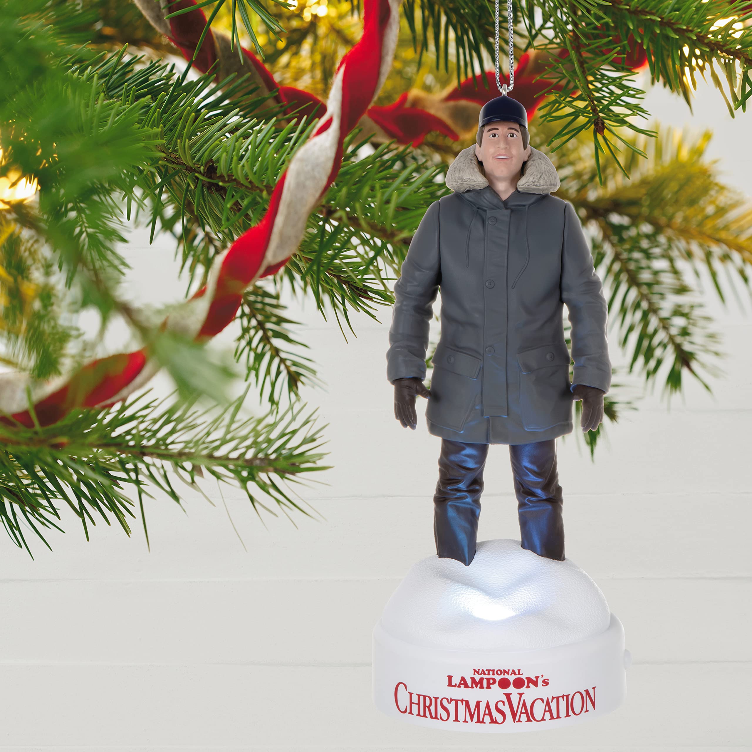 Hallmark Keepsake Christmas Ornament ,Plastic,2022, National Lampoon's Christmas Vacation Collection Clark Griswold, Light and Sound