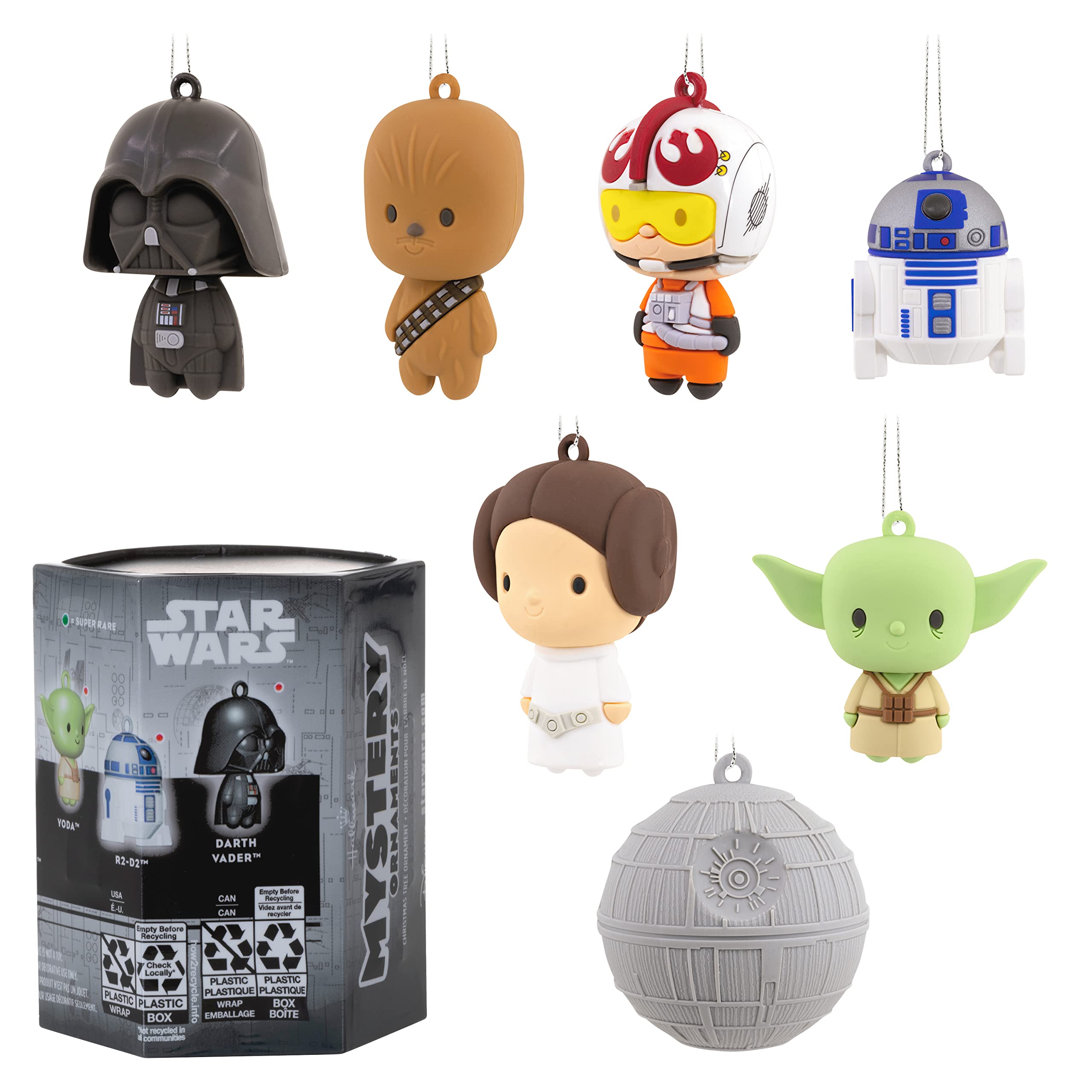 Hallmark Star Wars Set 1 Mystery Christmas Ornaments