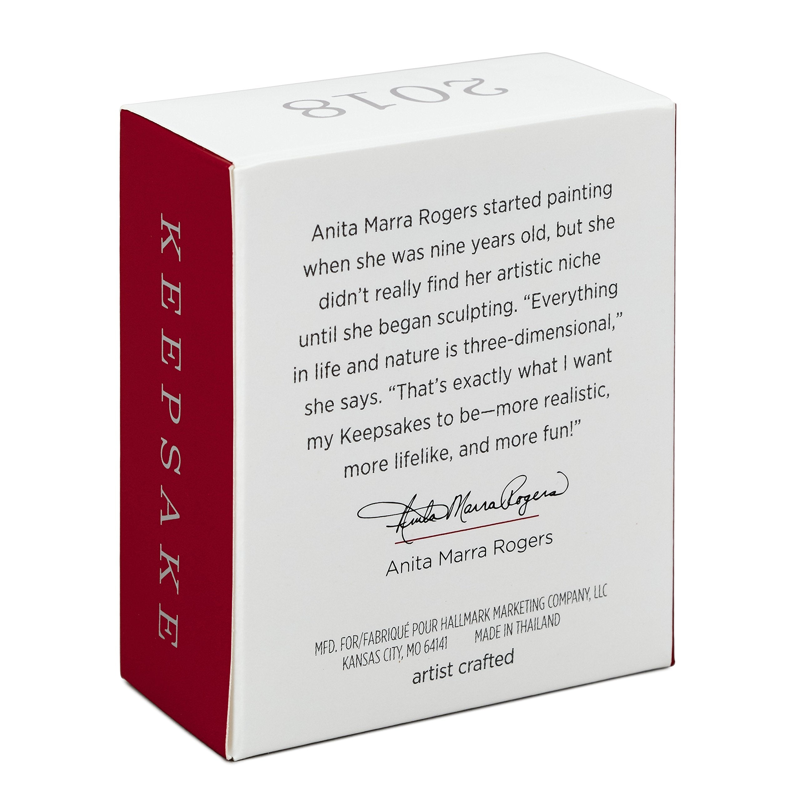 Hallmark Keepsake Mini Christmas Ornament 2018 Year Dated, Santa Hot Air Balloon Up and Away Miniature, 1.31"