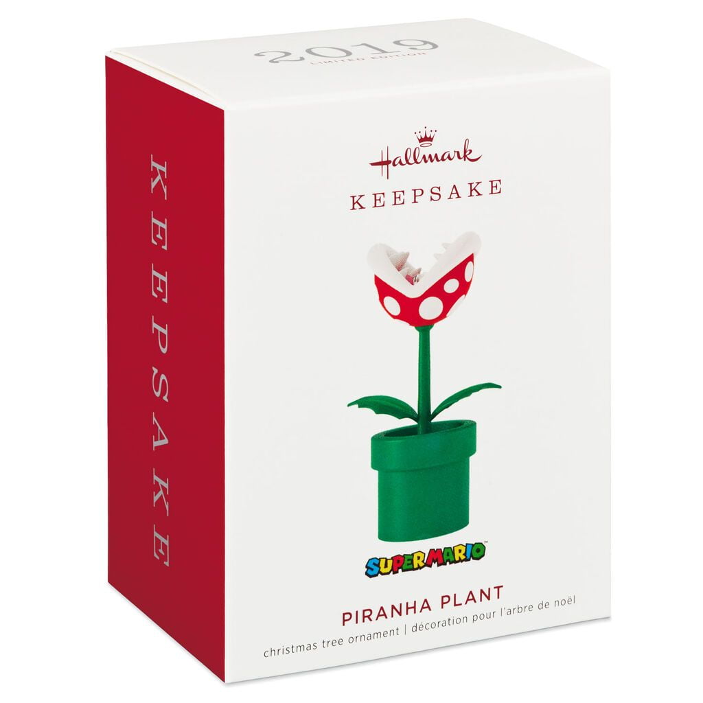 Hallmark Keepsake 2019 Super Mario Piranha Plant Christmas Limited Ornament New