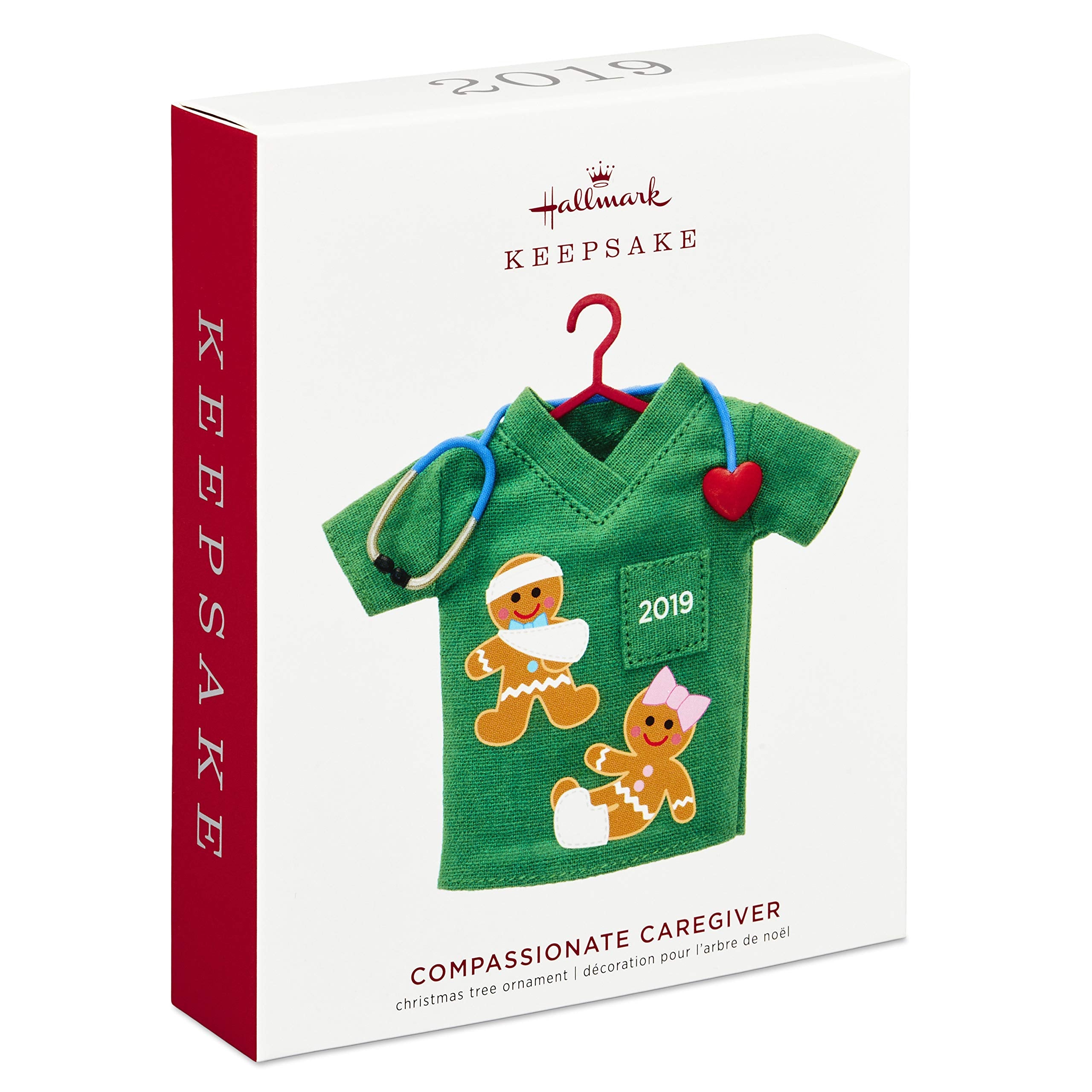 Hallmark Keepsake Christmas 2019 Year Dated Compassionate Caregiver Medical Ornament, Fabric,