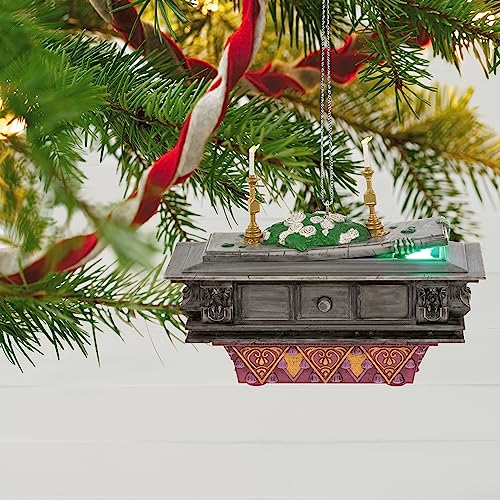 Hallmark Keepsake Christmas Ornament 2023, Disney The Haunted Mansion Collection The Coffin in The Conservatory with Light and Sound, Gifts for Disney Fans
