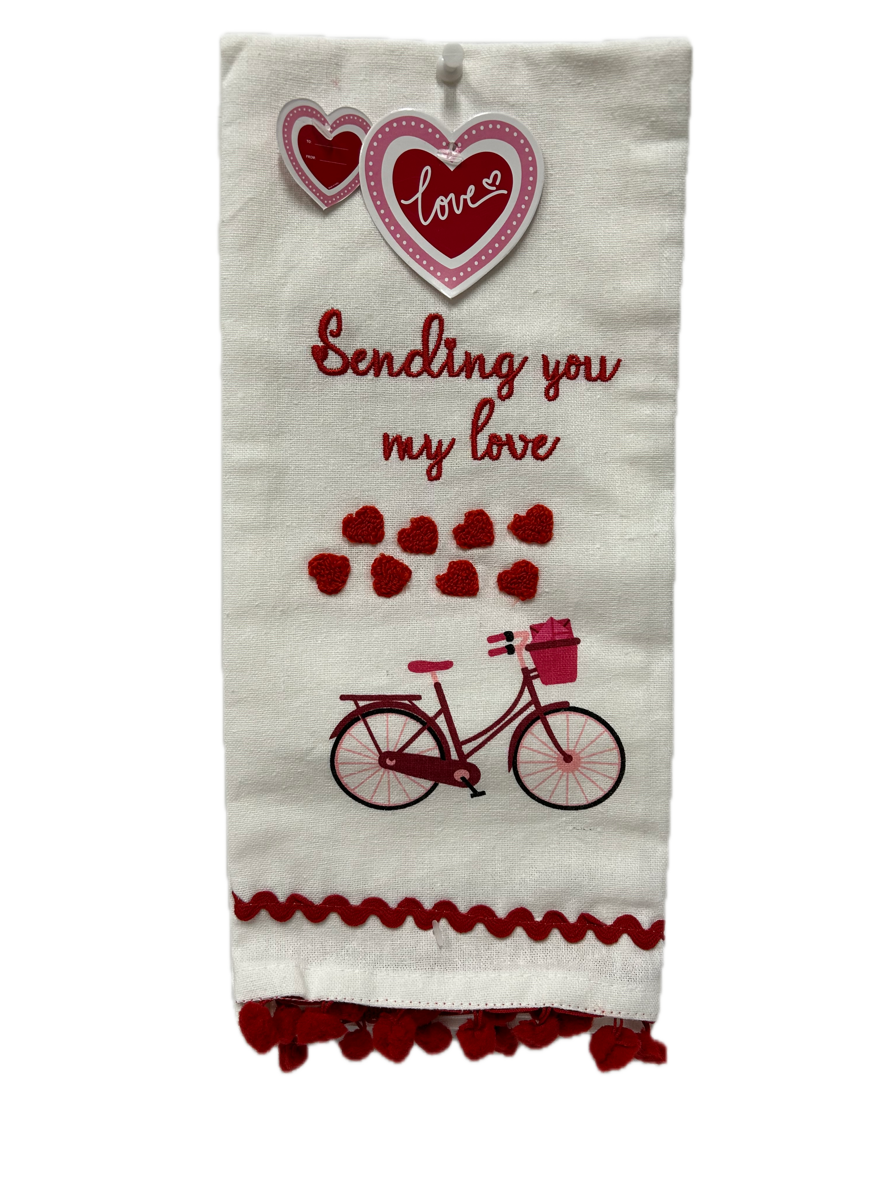 Sending You My Love Kitchen Towel