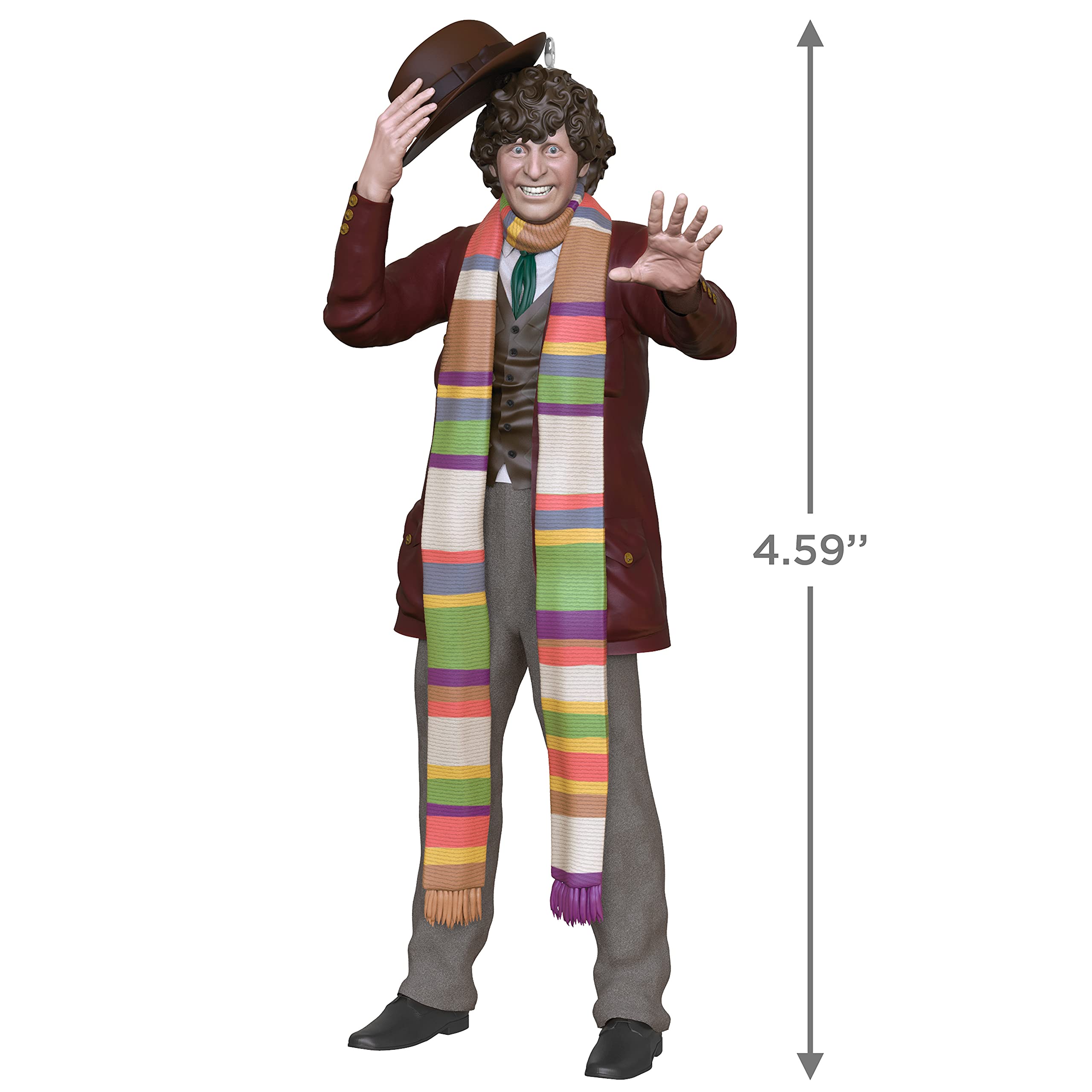 Hallmark Keepsake Plastic Christmas Ornament 2021, Doctor Who The Fourth Doctor