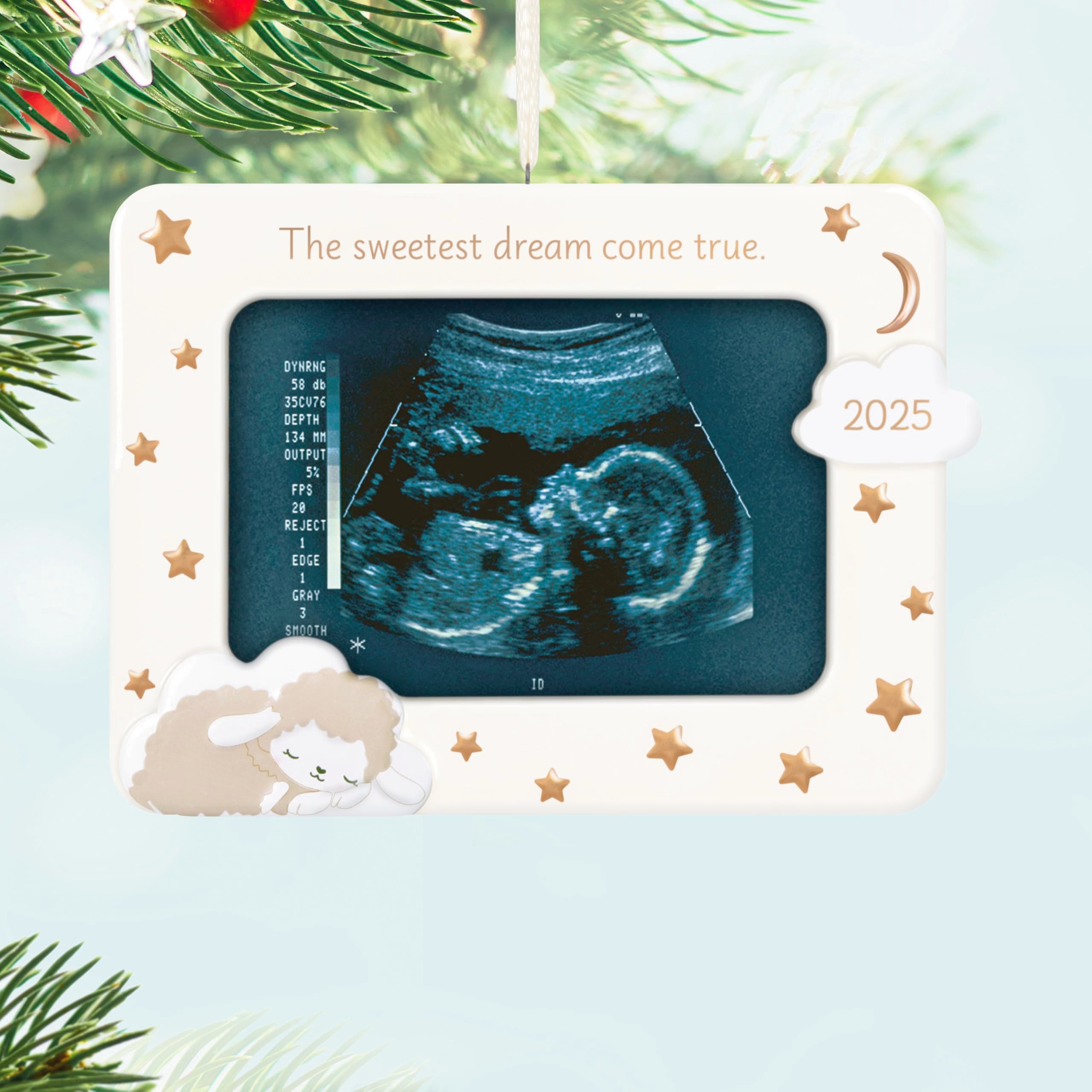 Sweetest Dream Come True 2025 Hallmark Keepsake Photo Frame Christmas Ornament