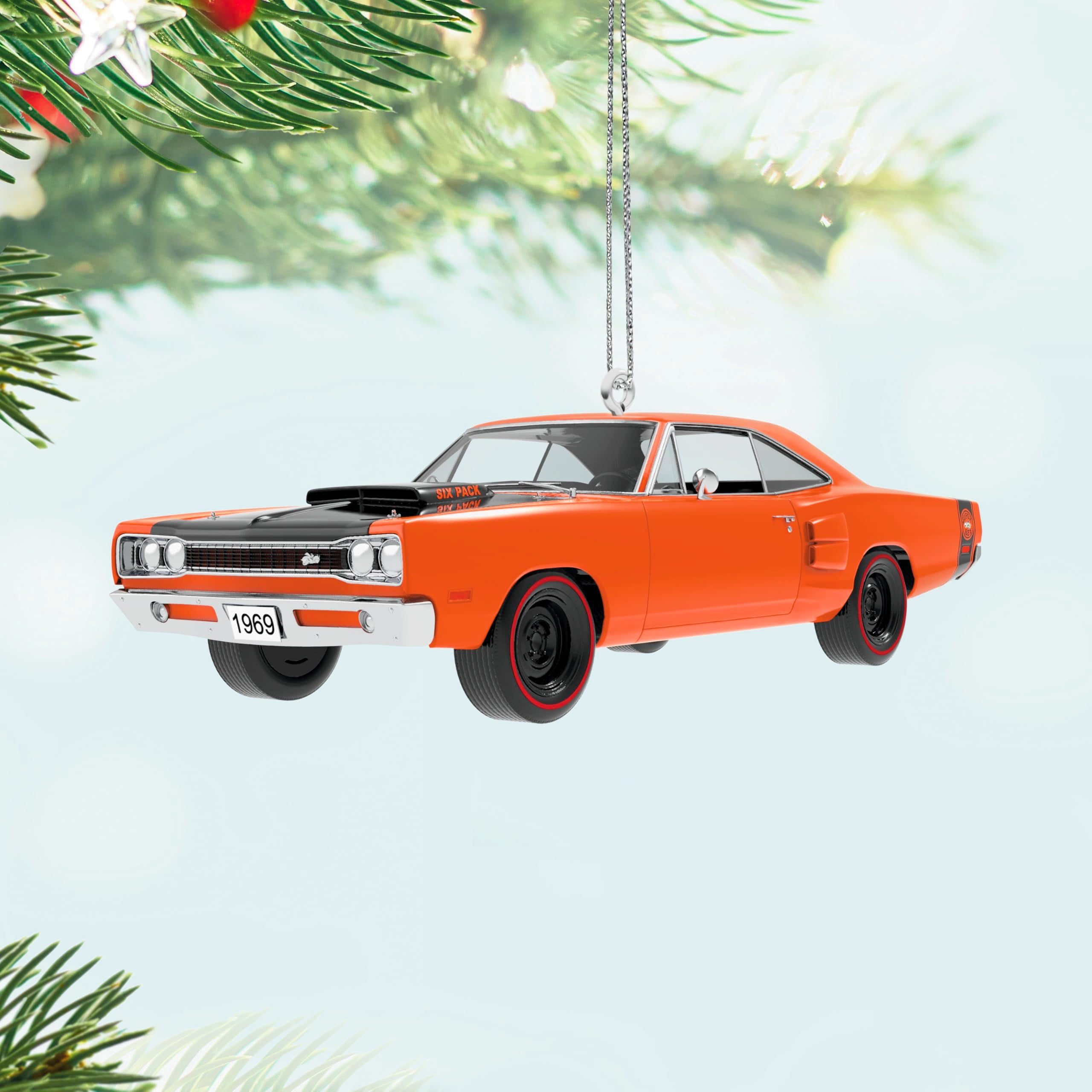 1969 Dodge Super Bee Six Pack Classic American Cars 2025 Hallmark Christmas Ornament