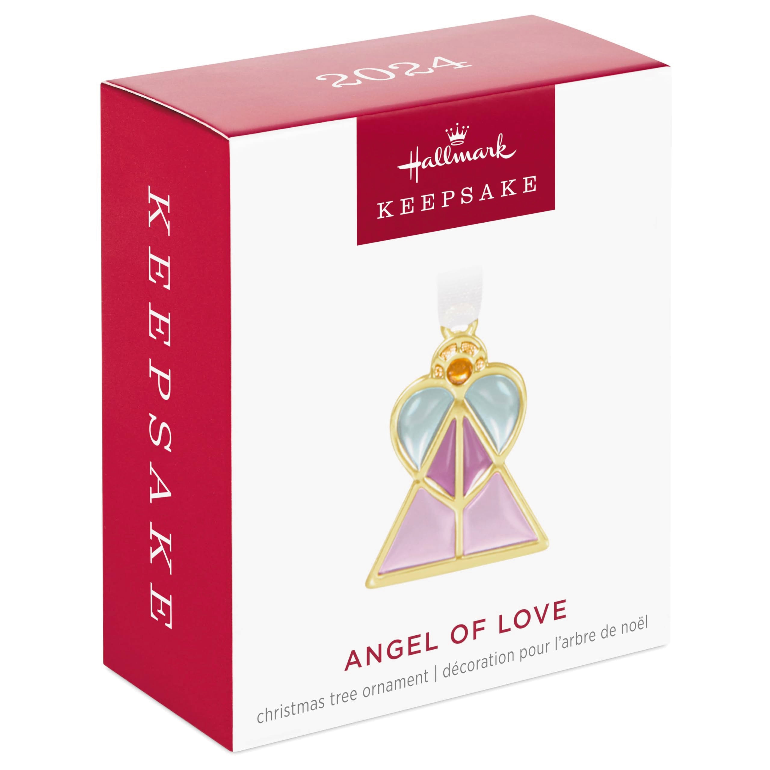 Hallmark Keepsake 1" Miniature Christmas Ornament 2024, Mini Angel of Love, Faith Gift