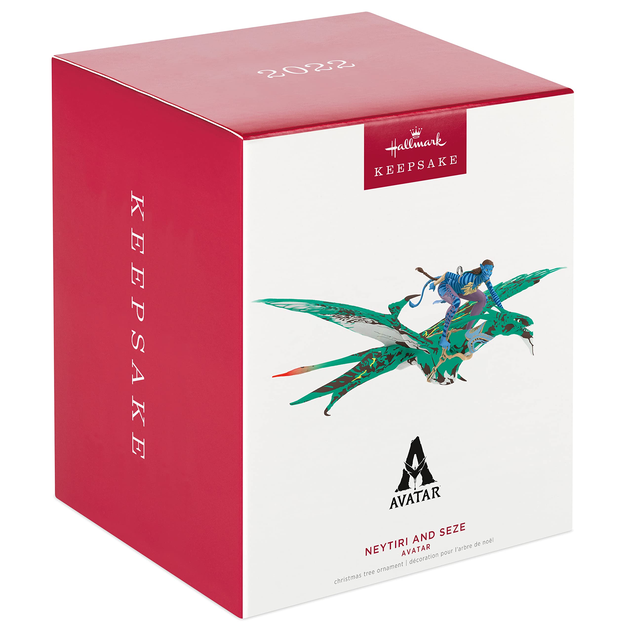 Hallmark Keepsake Plastic Christmas Ornament 2022, Avatar The Way of Water Neytiri and Seze