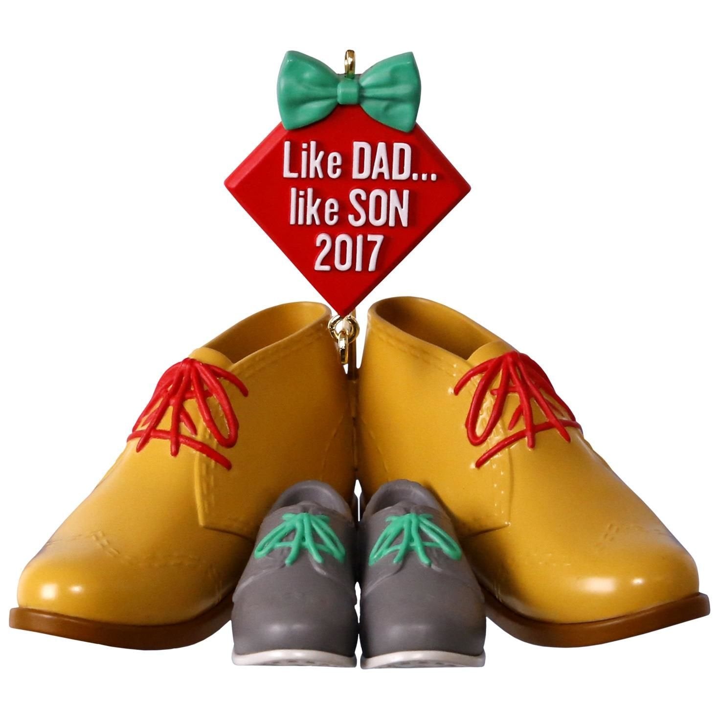 Hallmark 1295QGO1105 Dad and Son Keepsake Christmas Ornaments