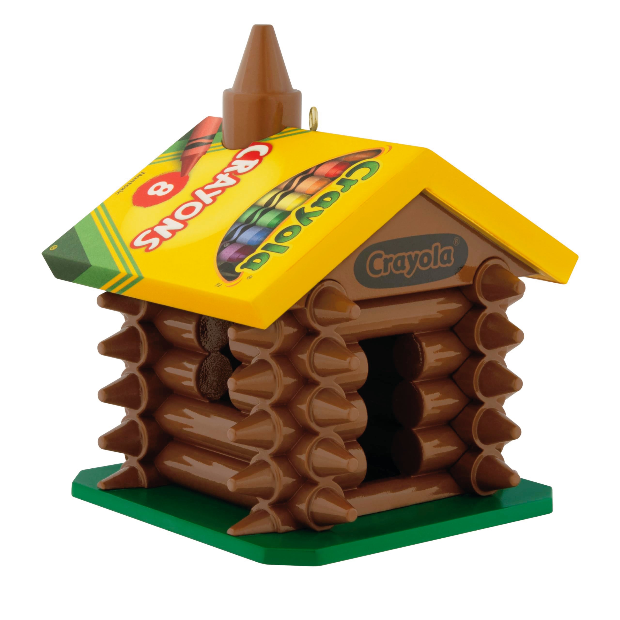 Colorful Log Cabin, Crayola, 2025 Hallmark Keepsake Christmas Ornament