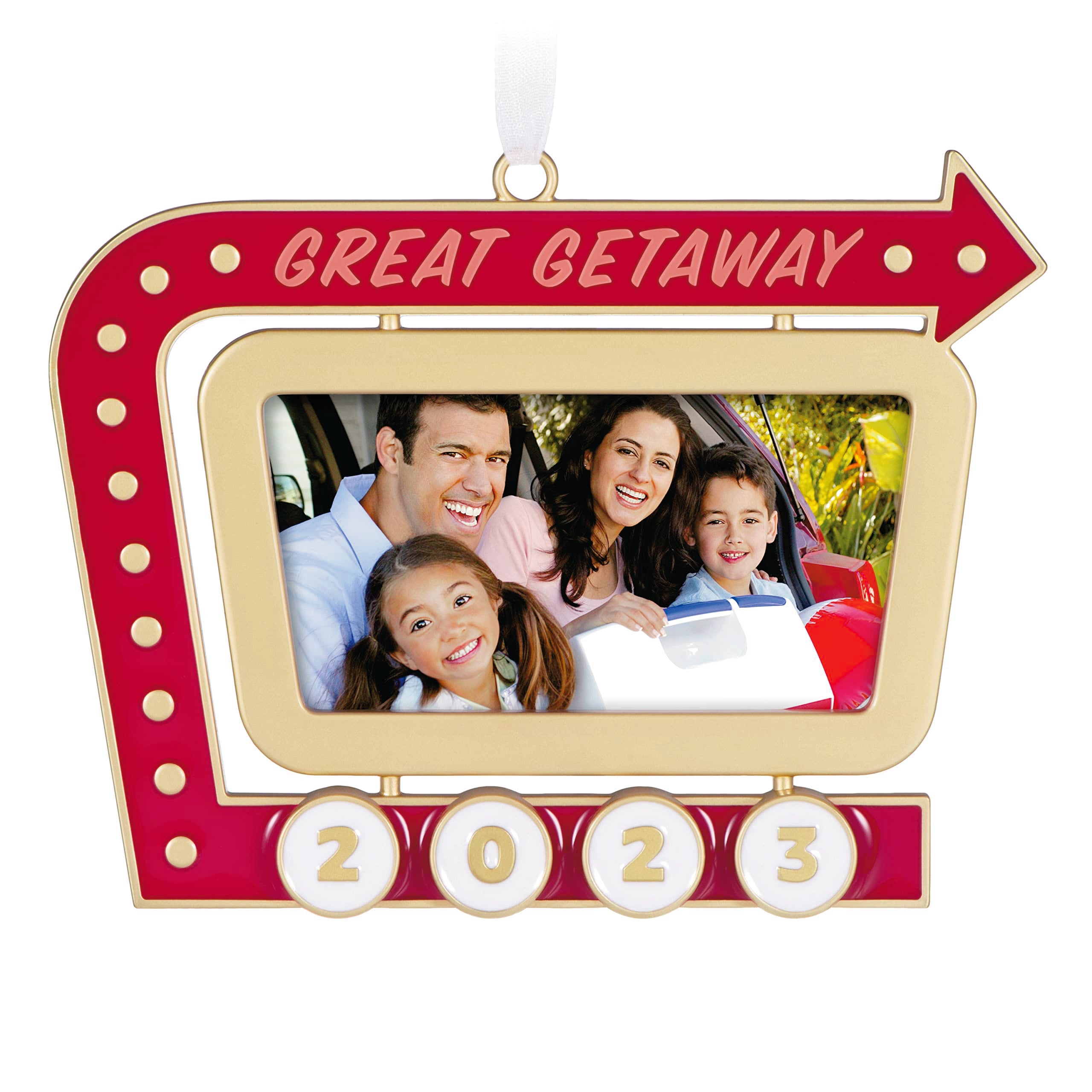 Hallmark Keepsake Christmas Ornament 2023, Great Getaway, Vacation Picture Frame Ornament