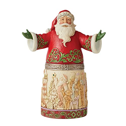 Enesco Jim Shore Heartwood Creek 20th Anniversary Santa Figurine, 12.2 Inch