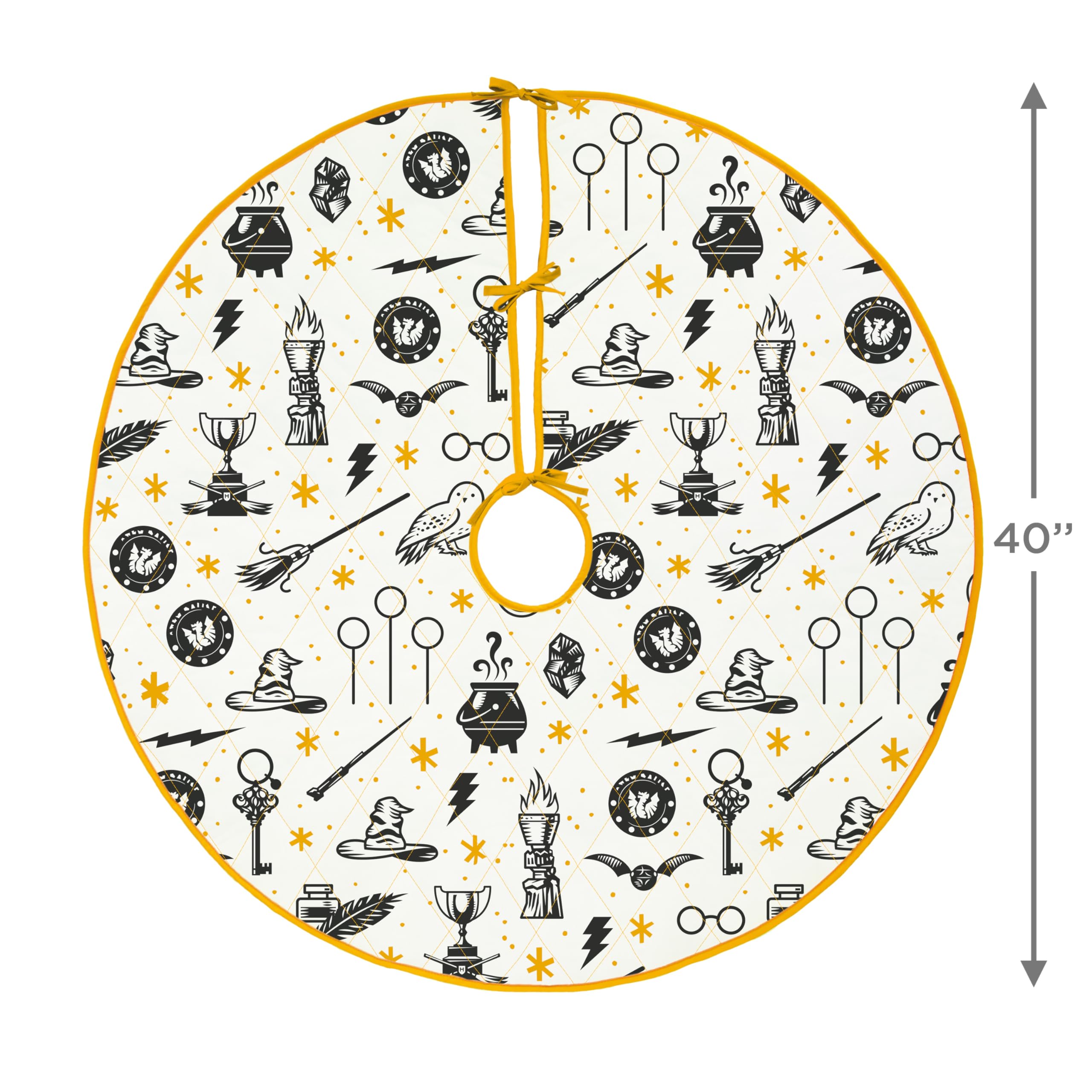 Hallmark Harry Potter Icons Christmas Tree Skirt, 40"