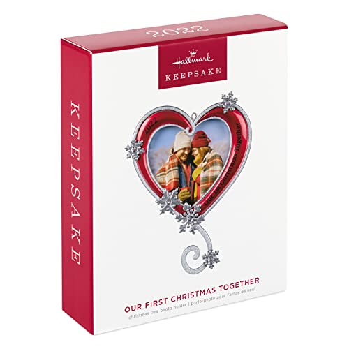 Hallmark Keepsake Christmas Ornament 2022 Year-Dated, Our First Plastic, Christmas Together Photo Frame