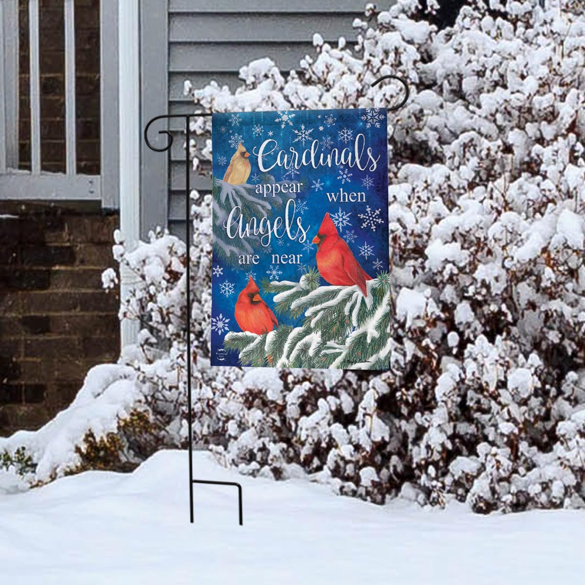 Briarwood Lane 12.5" x 18" Premium "Cardinals Appear When Angels Are Near" Garden Flag