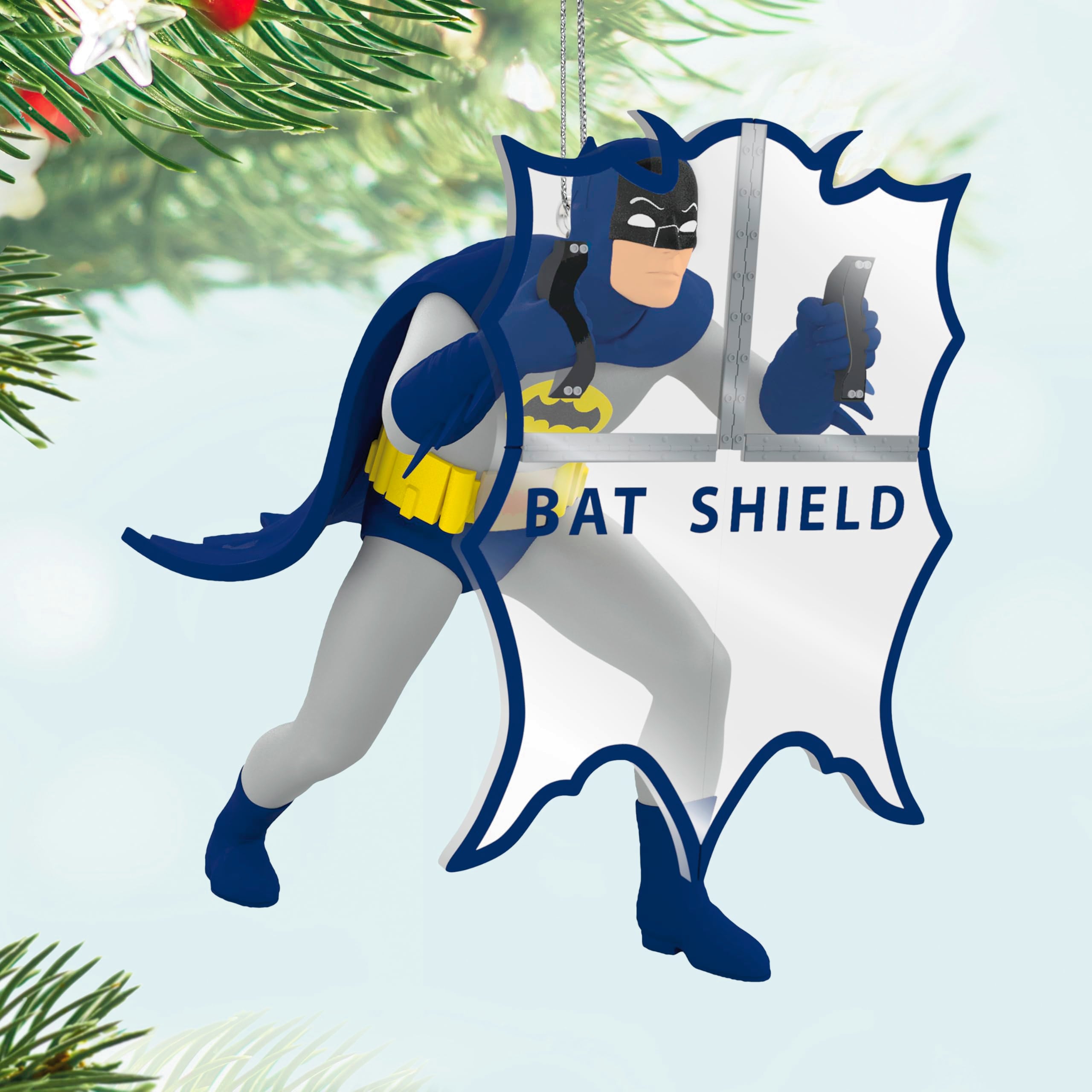 Behind the Bat-Shield, Batman The Classic TV Series, 2025 Hallmark Keepsake Christmas Ornament
