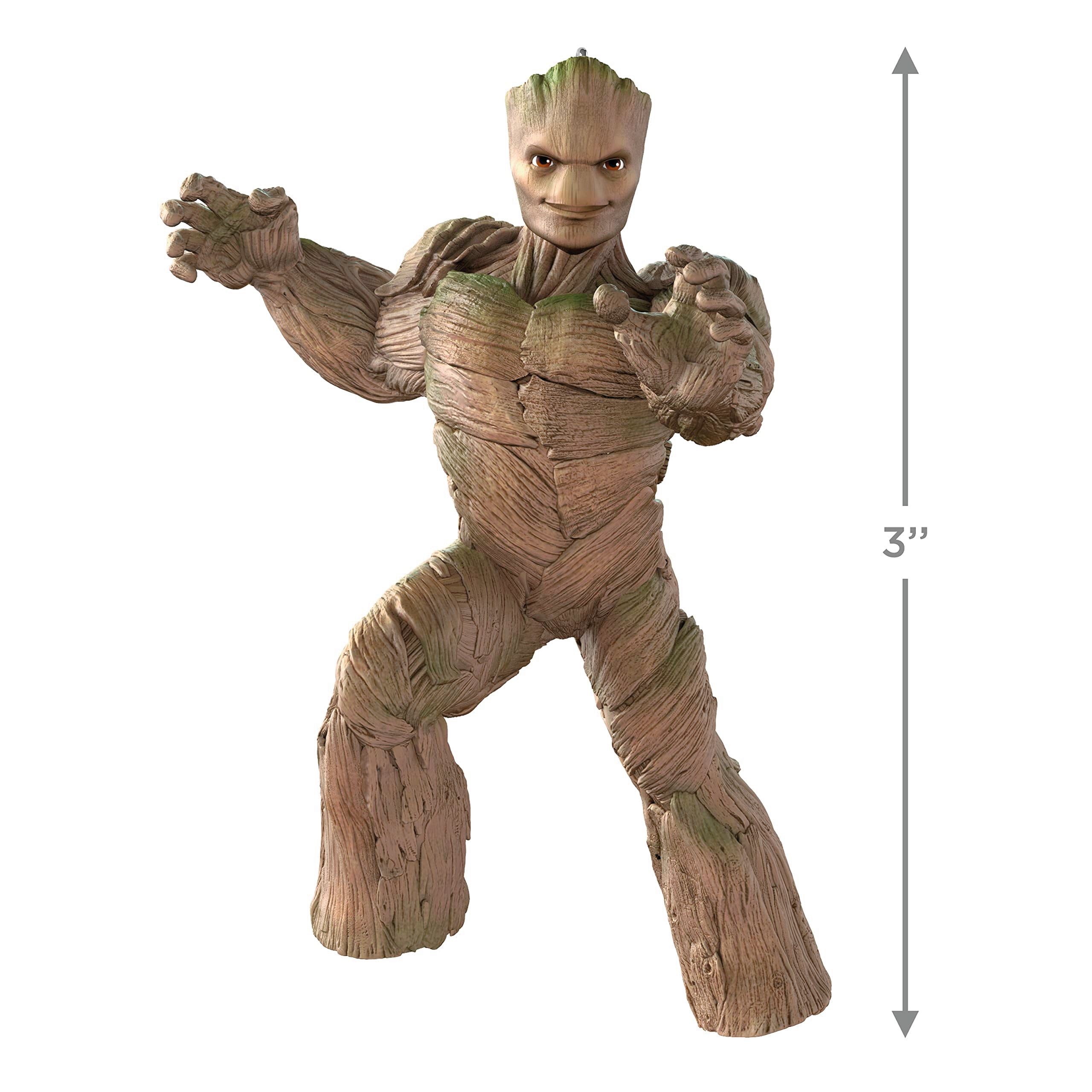 Hallmark Keepsake Christmas Ornament 2023, Marvel Studios Guardians of The Galaxy Vol. 3 Groot Ornament, Super Hero Gifts