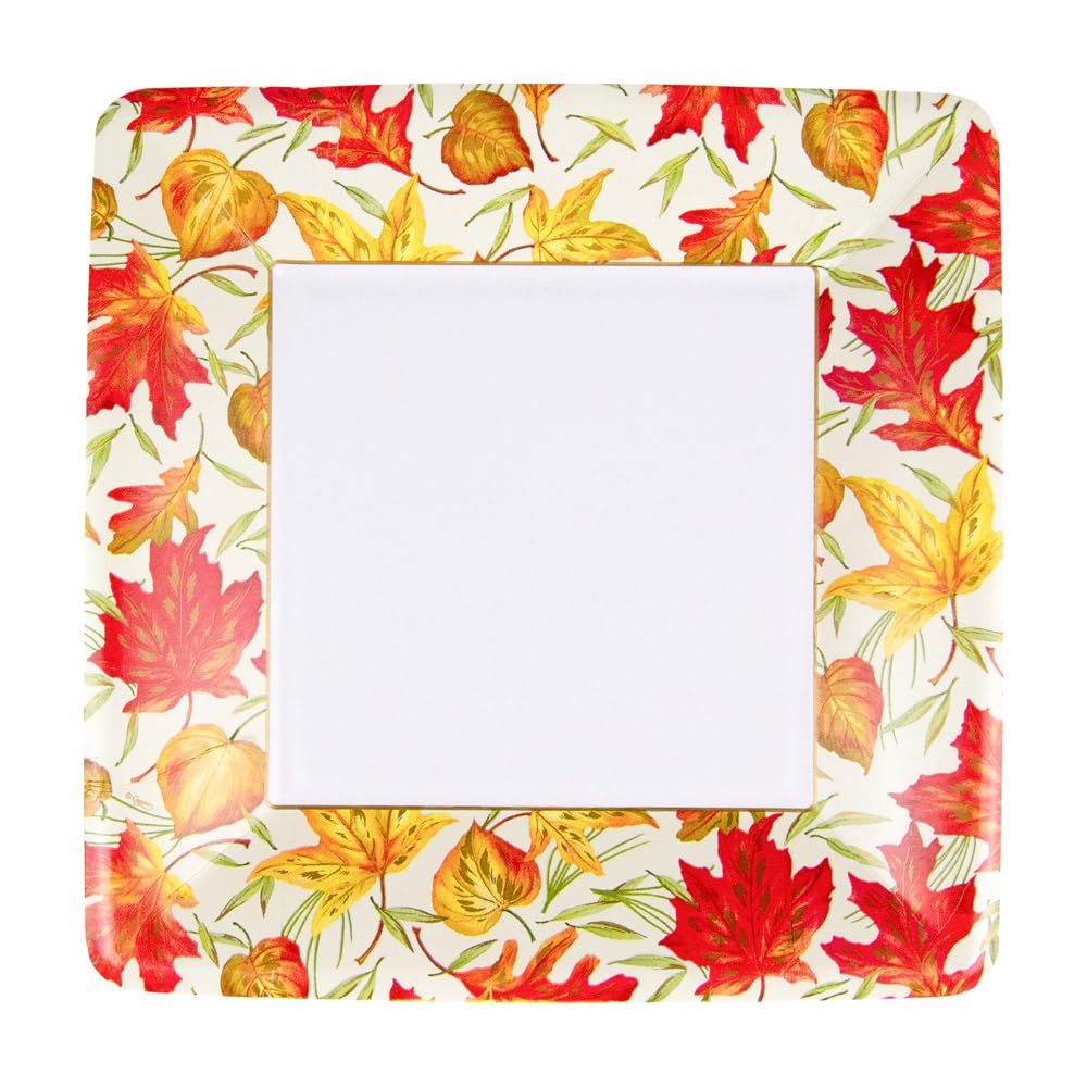 Woodland Leaves Paper Plates