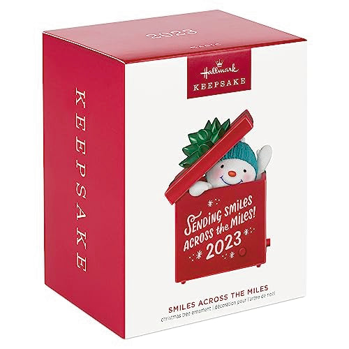 Hallmark Keepsake Christmas Ornament 2023, Smiles Across the Miles, Personalized Sound Ornament