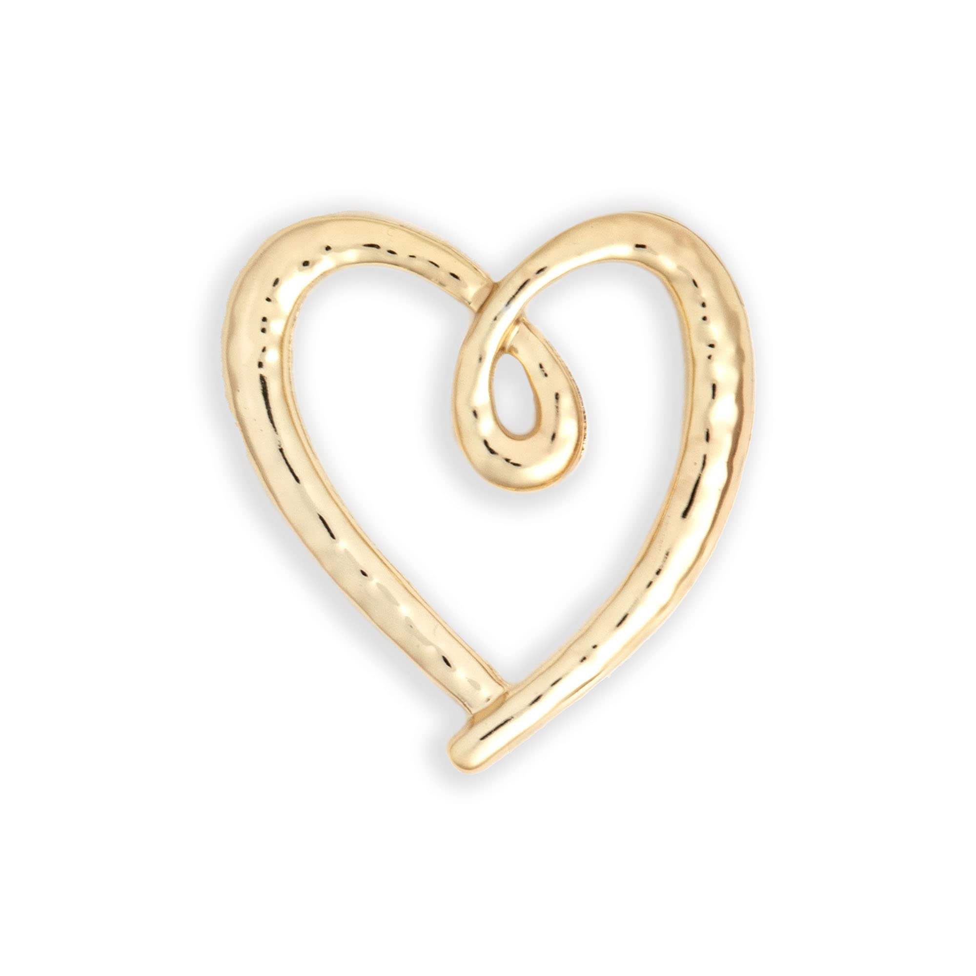 Gold Heart Giving Pin