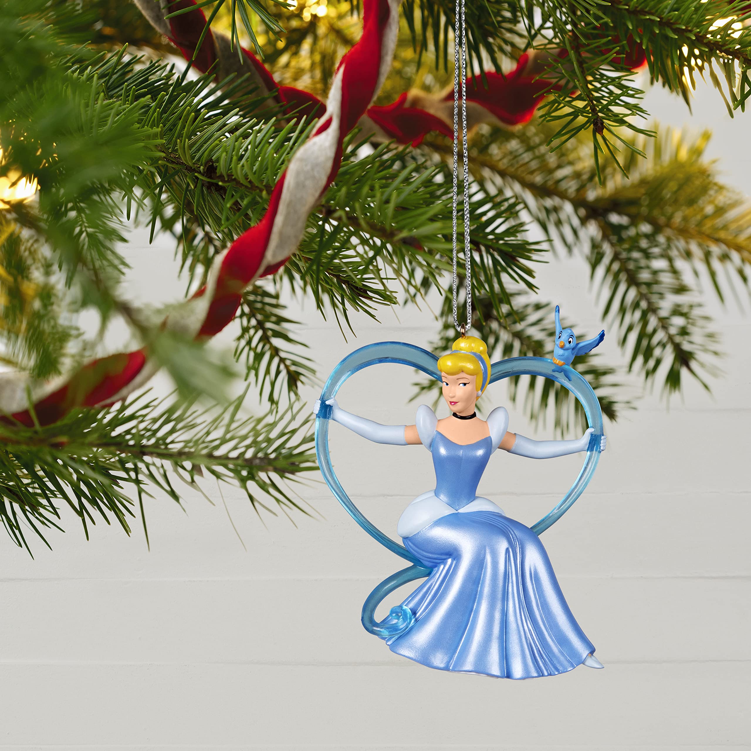 Hallmark Keepsake Christmas Ornament,Plastic 2022, Disney Cinderella The Heart of a Princess