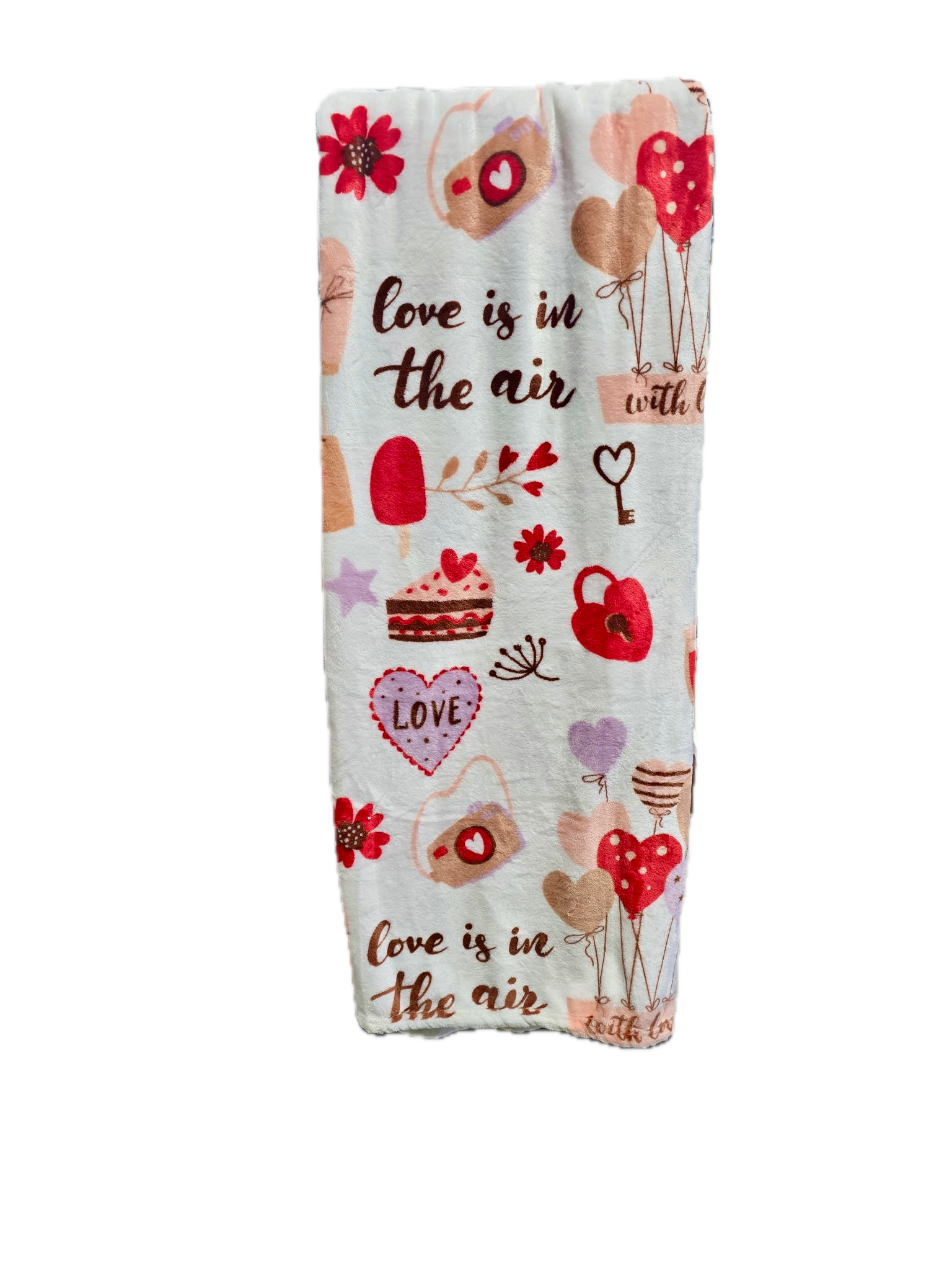 Hello Valentine - Love Is In The Air Throw Blanket