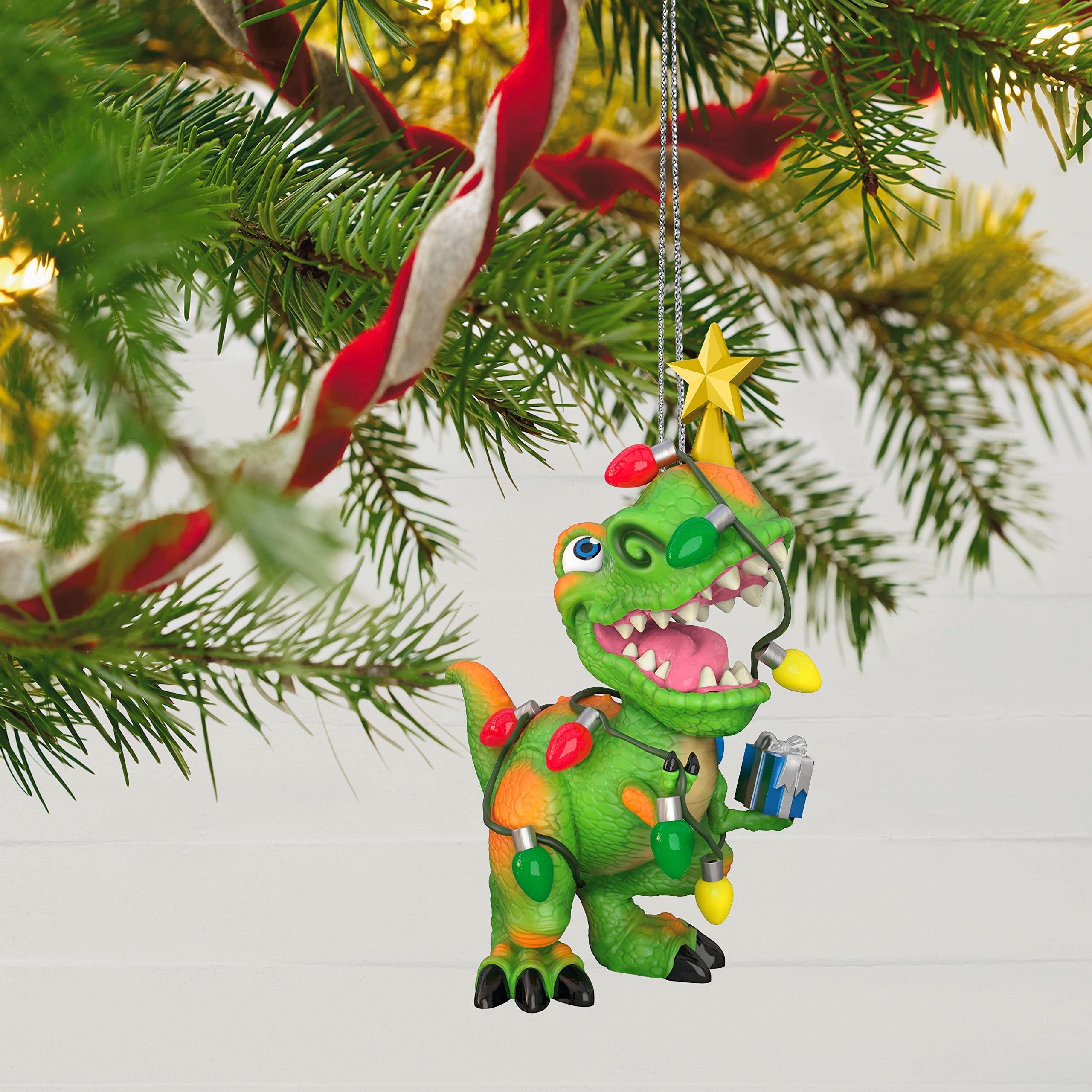 Hallmark Keepsake Christmas Ornament 2023, Tree Rex, Dinosaur Ornament, Dinosaur Gifts,