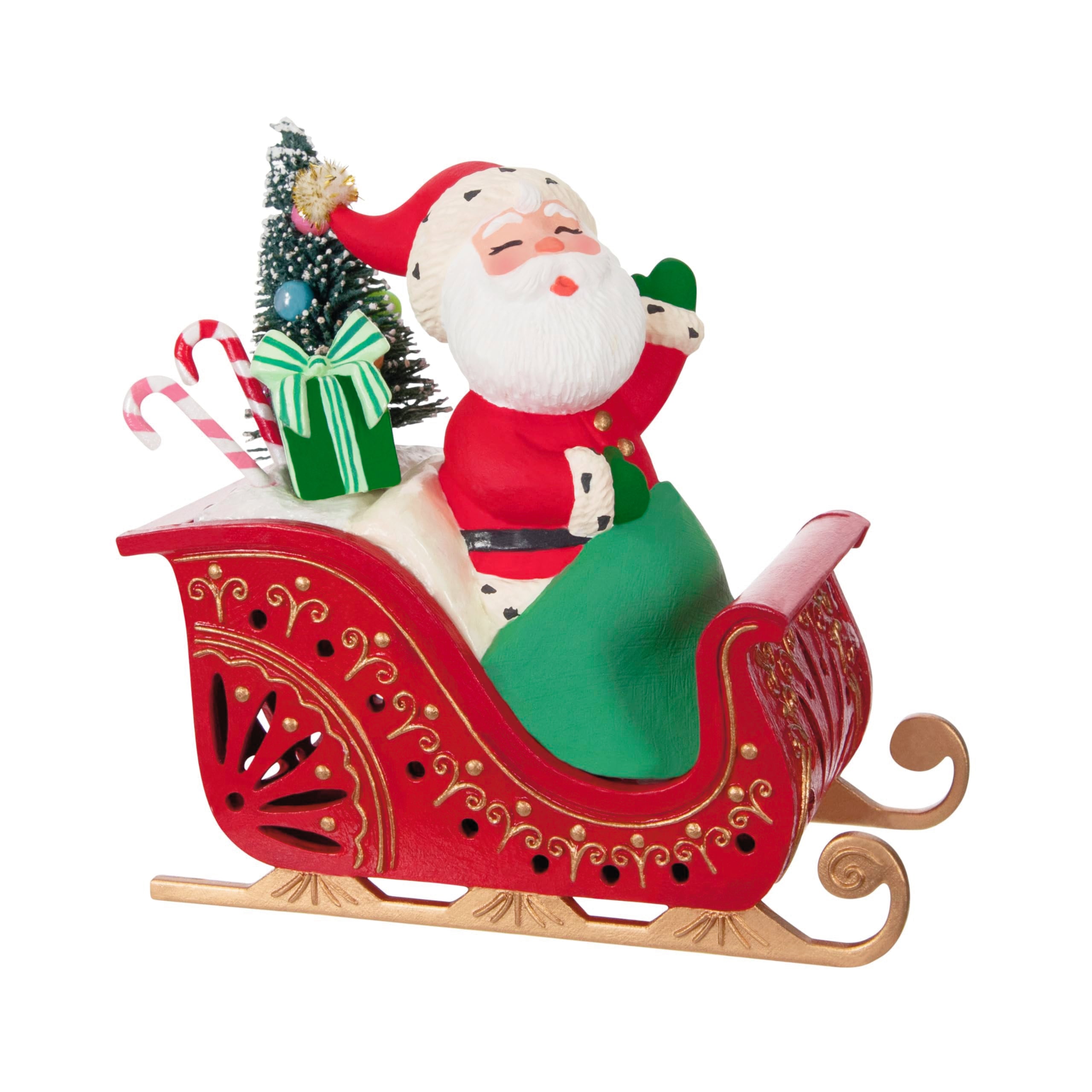 Hallmark Keepsake 18.75" Miniature Christmas Tree, Silver and White Pre-Lit, Gifts for Christmas Lovers