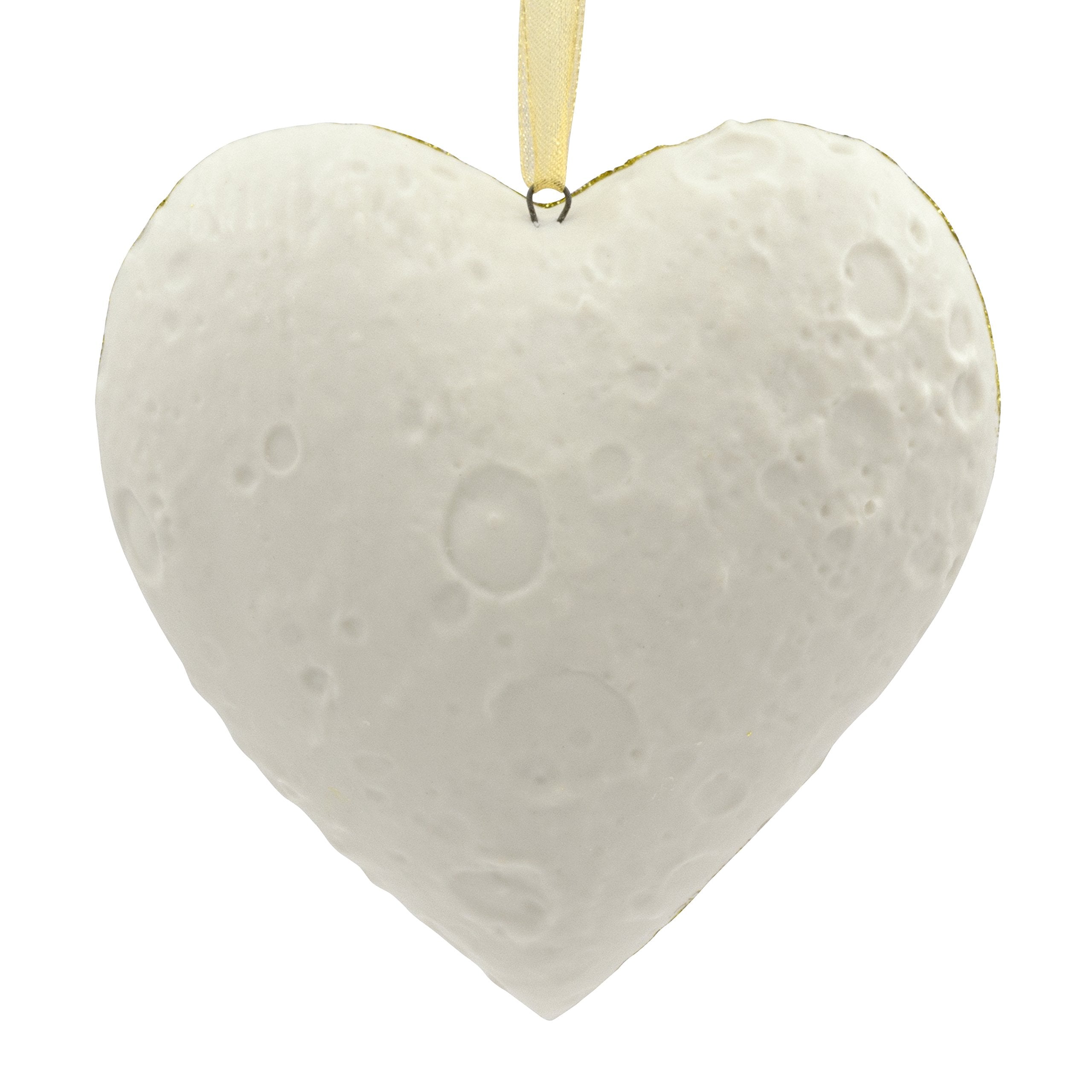 Hallmark Signature Christmas Ornament Love You to The Moon and Back Porcelain Heart