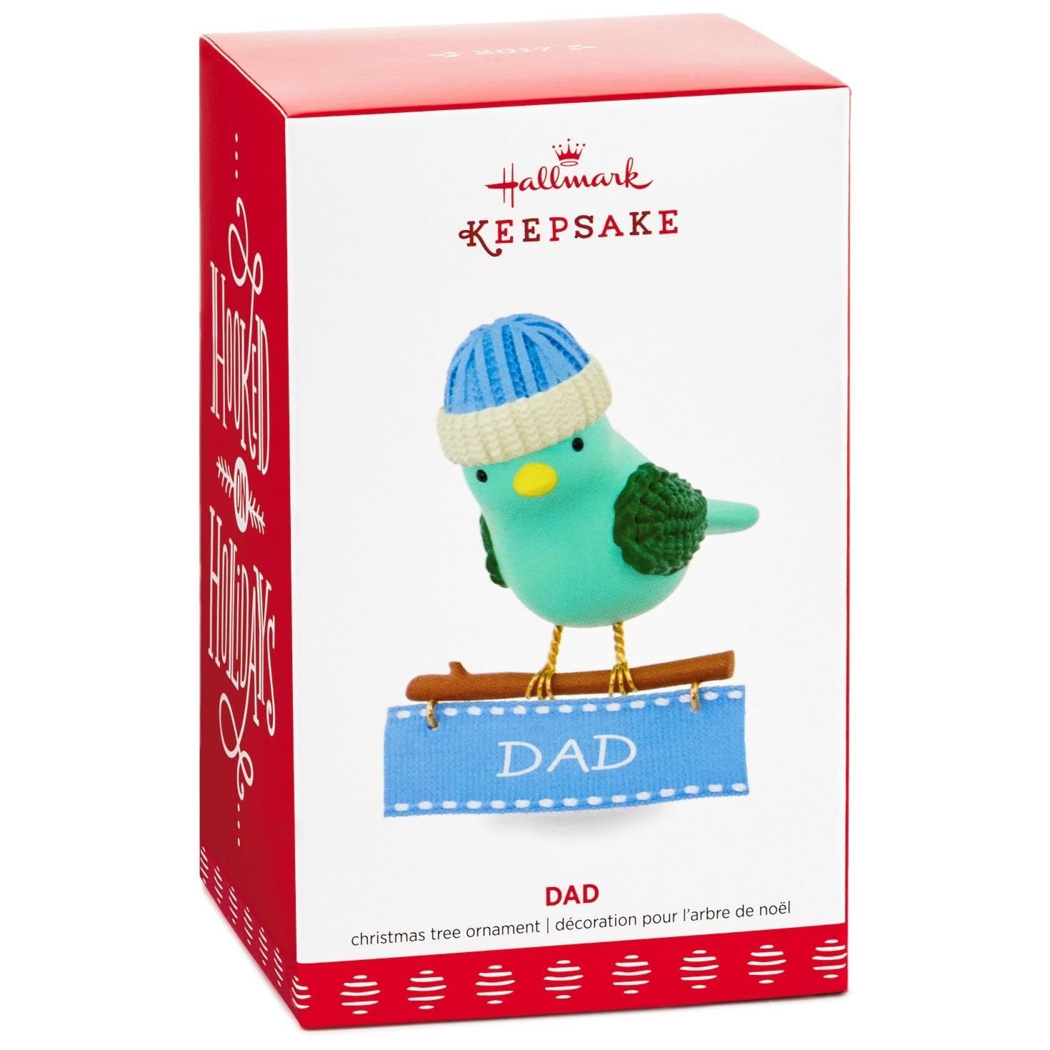 Hallmark Keepsake 2017 Winter Bird Dad Christmas Ornament