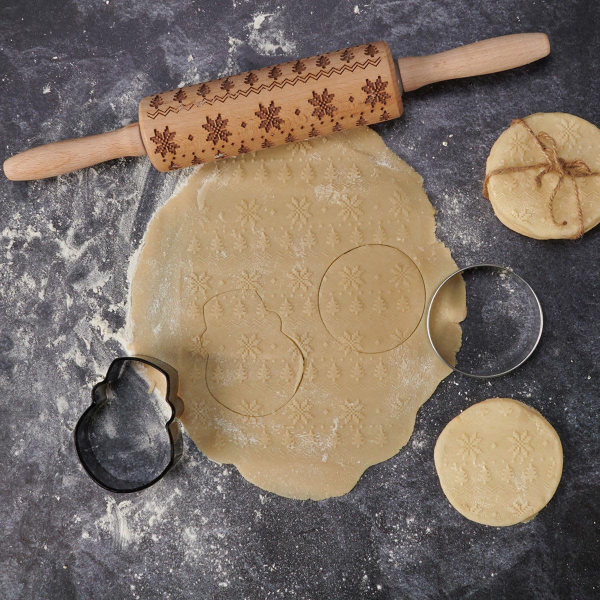 Primitives by Kathy - Christmas Small Rolling Pin