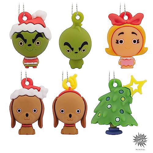 Hallmark Dr. Seuss How The Grinch Stole Christmas! Miniature Christmas Ornaments, Set of 6