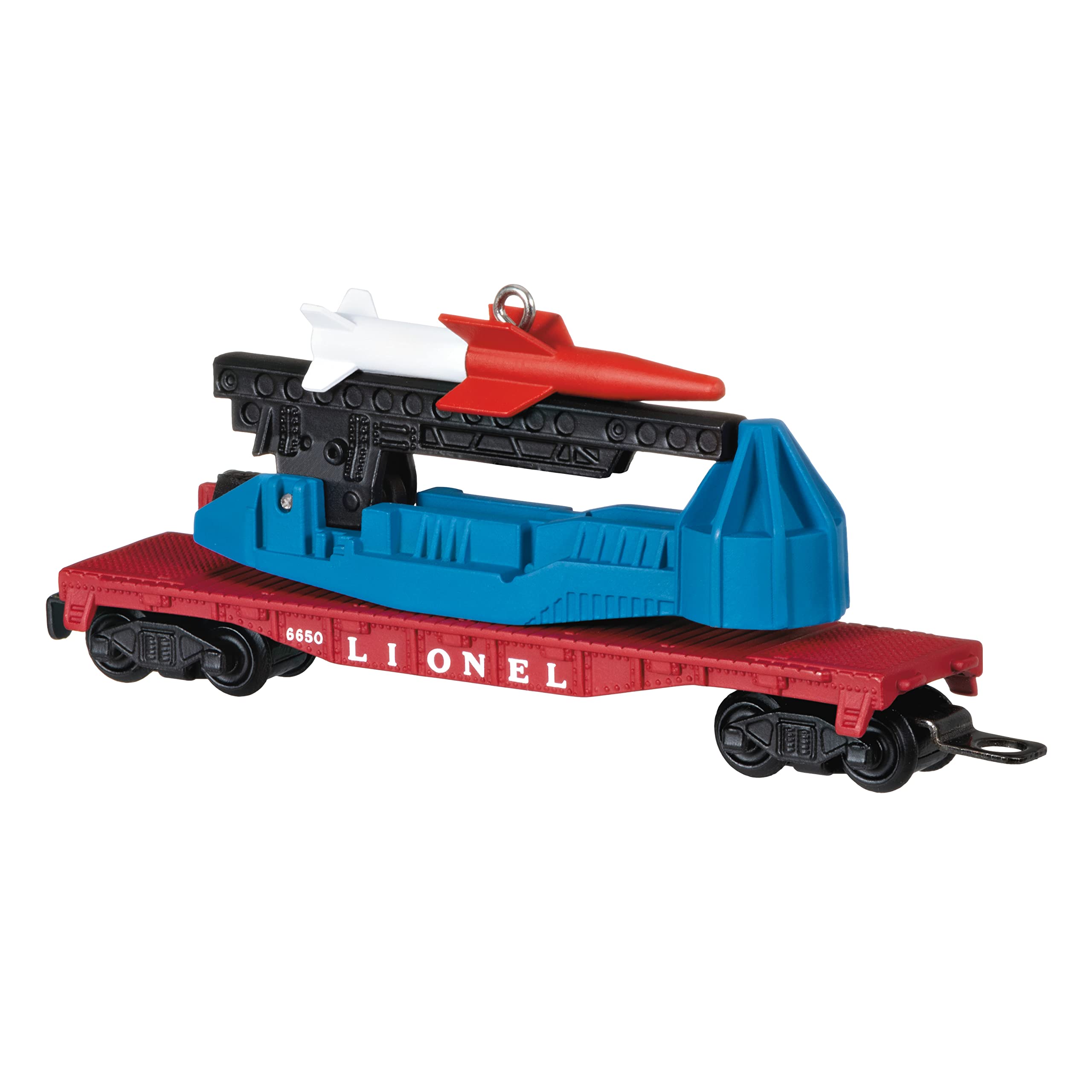 Hallmark Keepsake Christmas Ornament 2022, Lionel 6650 Missile Car, Metal Train Ornament