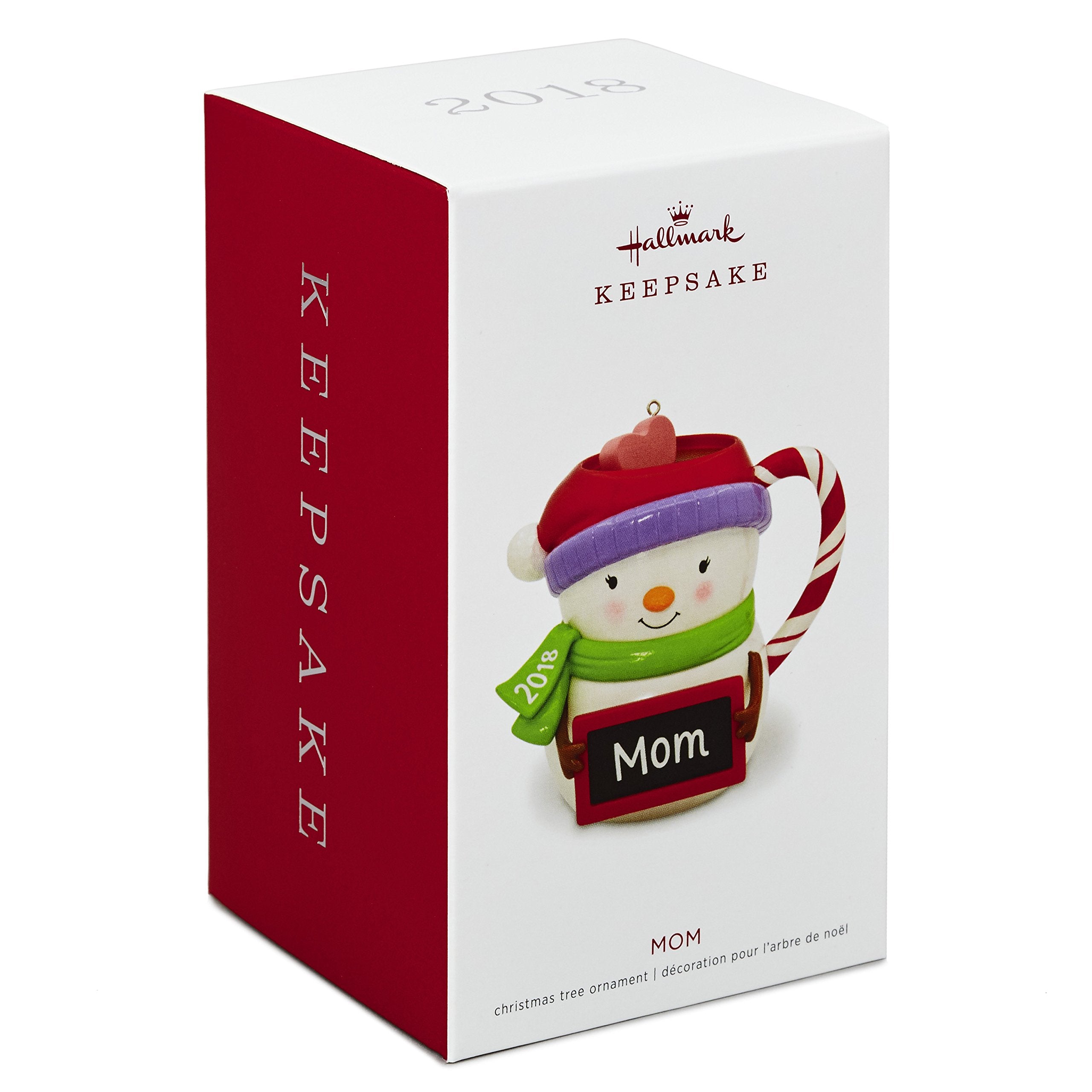 Hallmark Keepsake Christmas Ornament 2018 Year Dated, Mom Snowman Mug