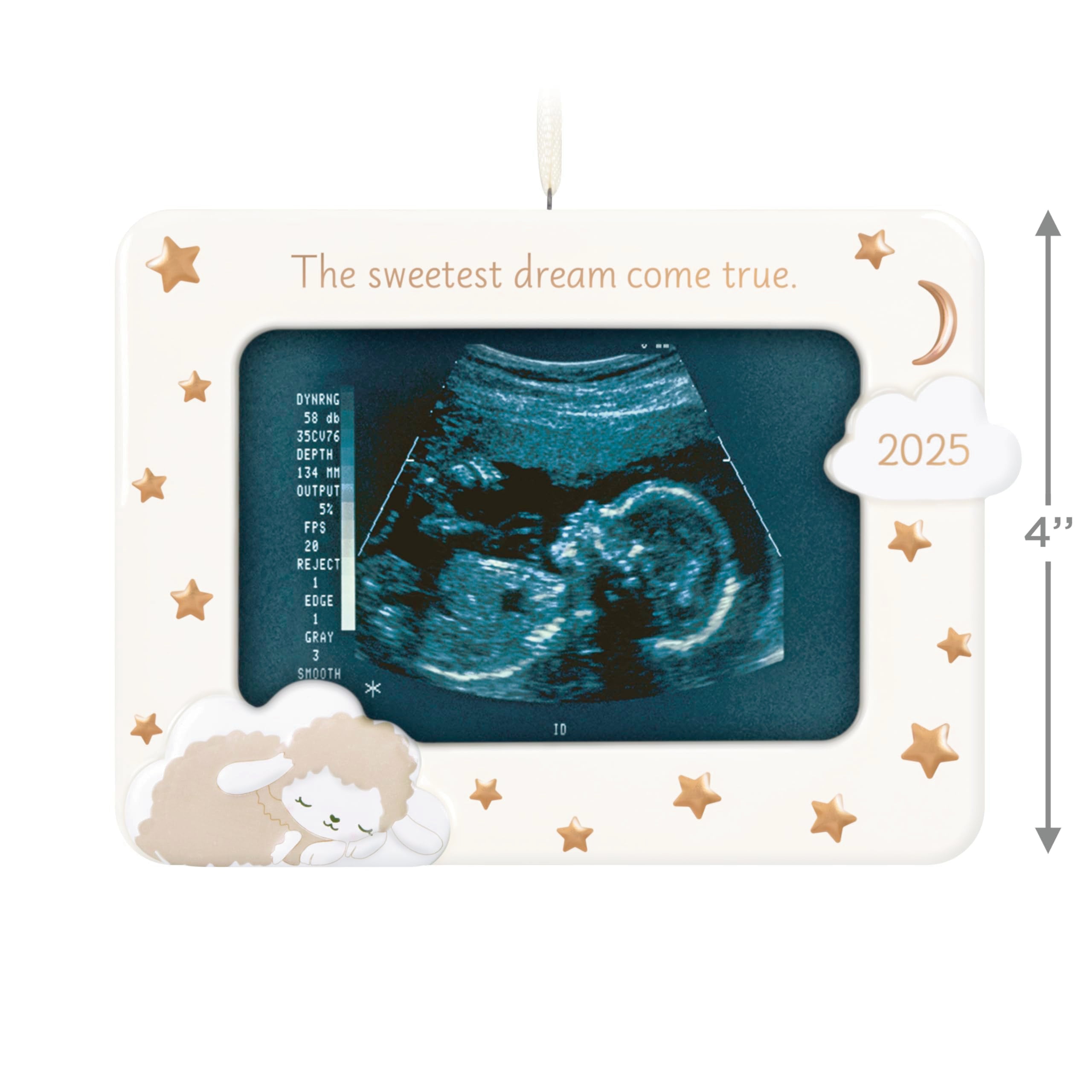 Sweetest Dream Come True 2025 Hallmark Keepsake Photo Frame Christmas Ornament
