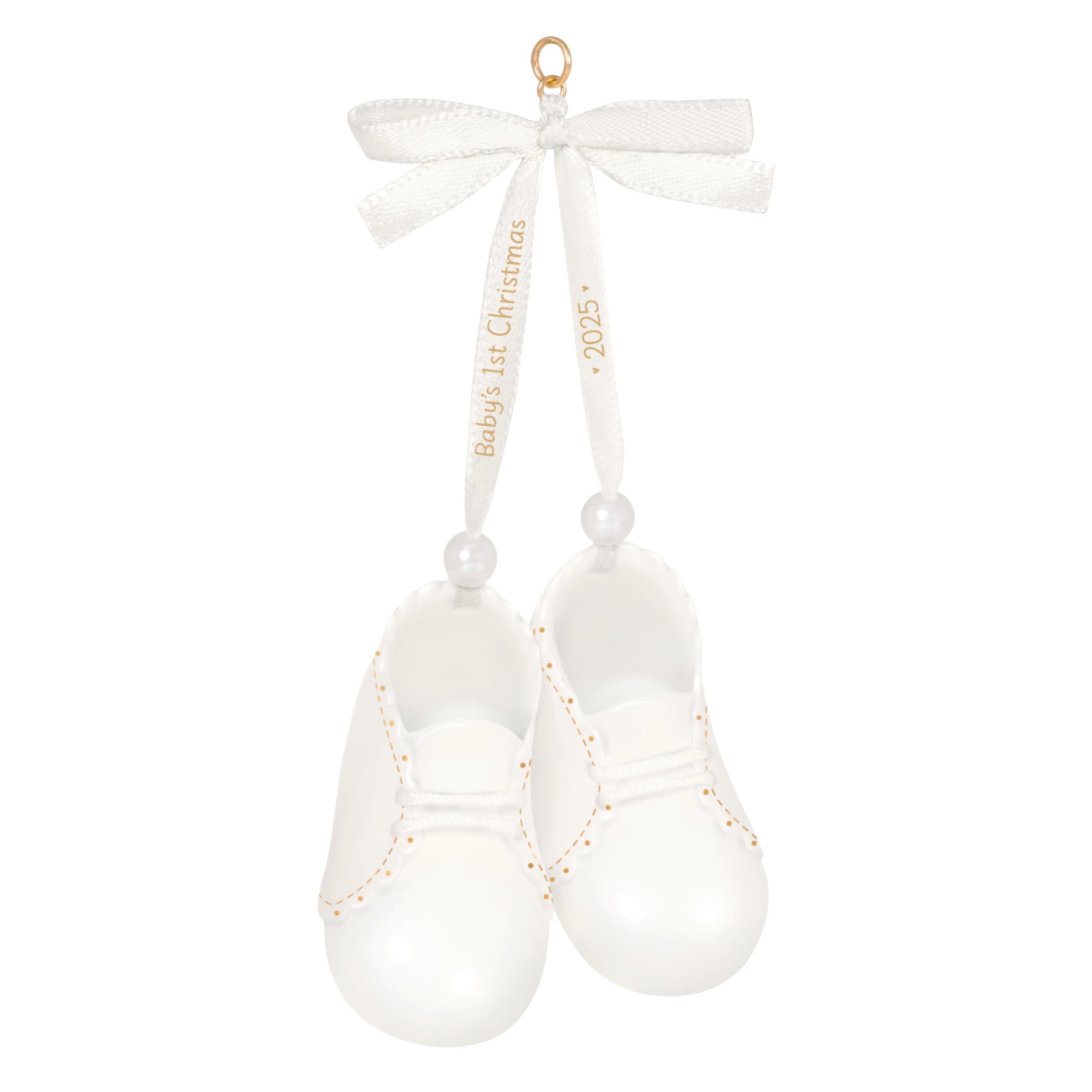 Hallmark Keepsake Christmas Ornament 2025, Baby's 1st Christmas Baby Booties 2025, Porcelain