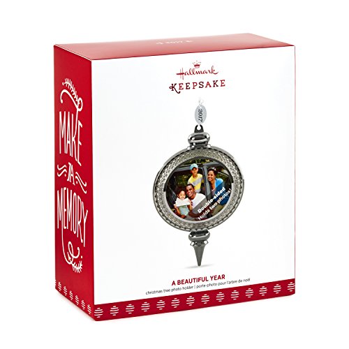 Hallmark Keepsake 2017 A Beautiful Year Two-Sided Picture Frame Dated Christmas Ornament