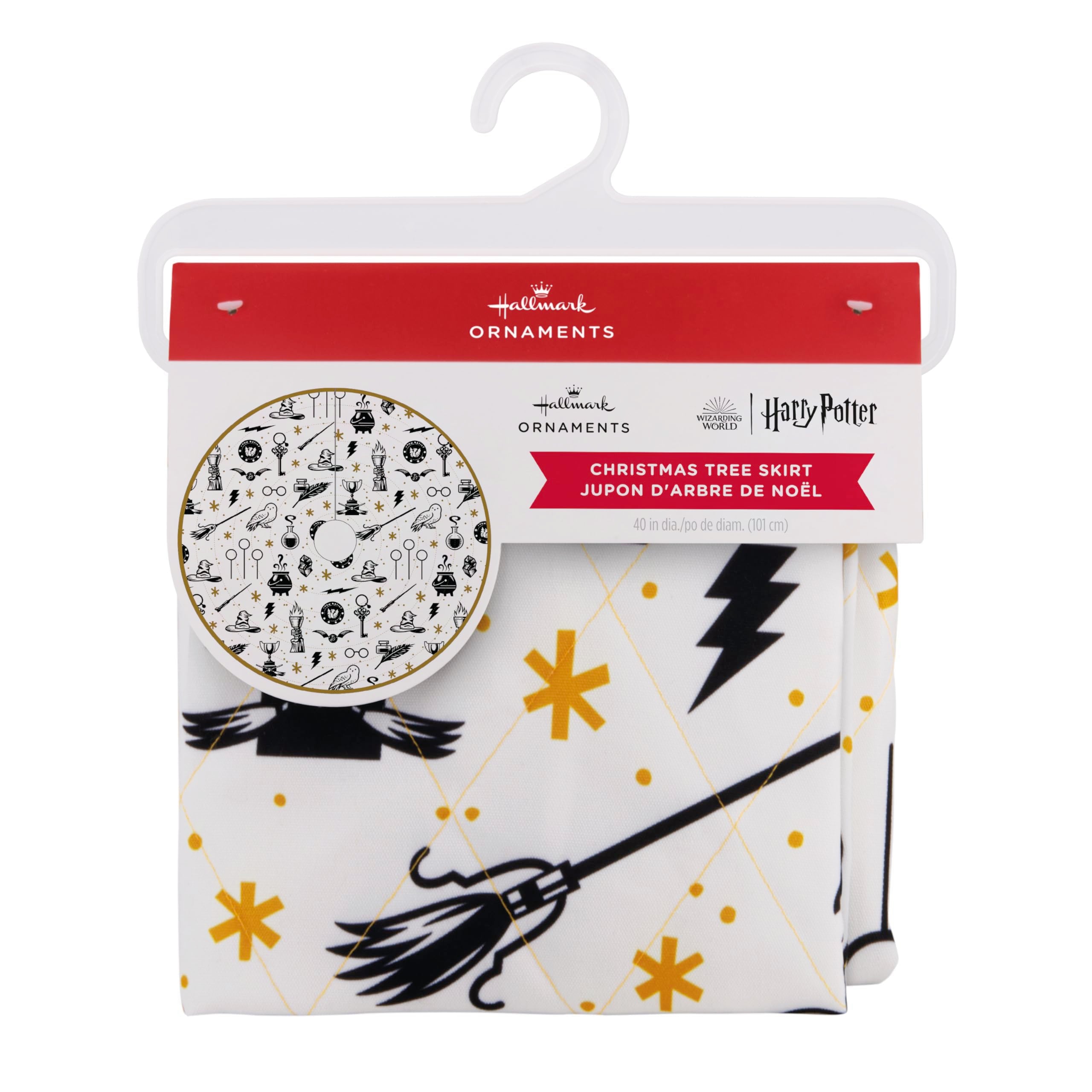 Hallmark Harry Potter Icons Christmas Tree Skirt, 40"