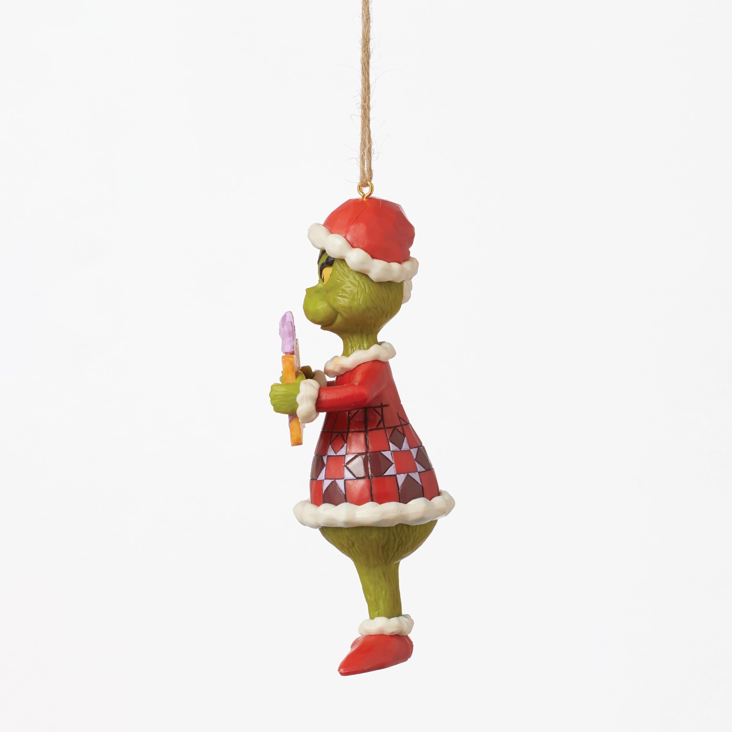 Enesco Dr. Seuss Grinch by Jim Shore Merry Whatever Sign Santa Grinch Hanging Ornament